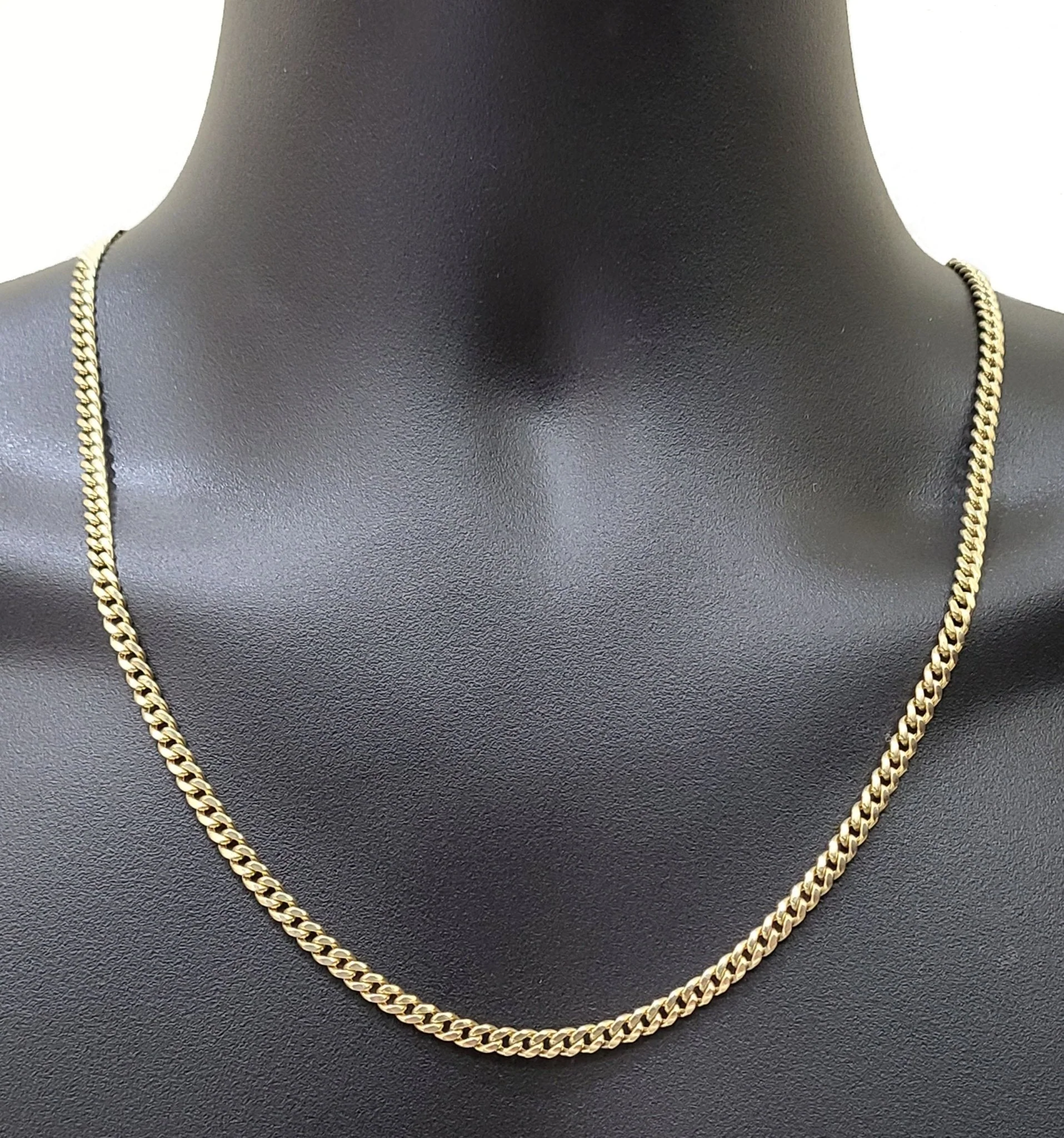 Real 10kt Yellow Gold Miami Cuban Link Chain 10k Necklace 26 Inches 4mm Box Lock - Image 3