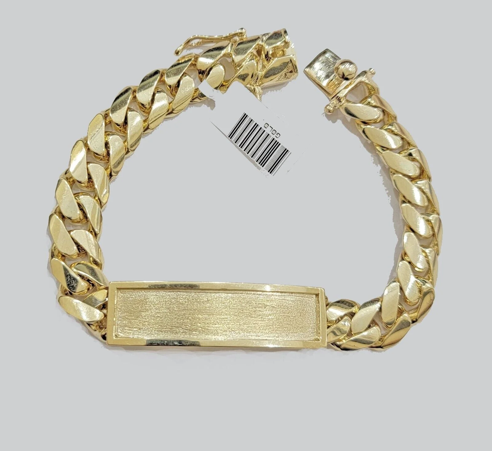 Real 10kt Yellow Gold Solid Miami Cuban Link Bracelet Men's 8.5'' 11mm Box Lock