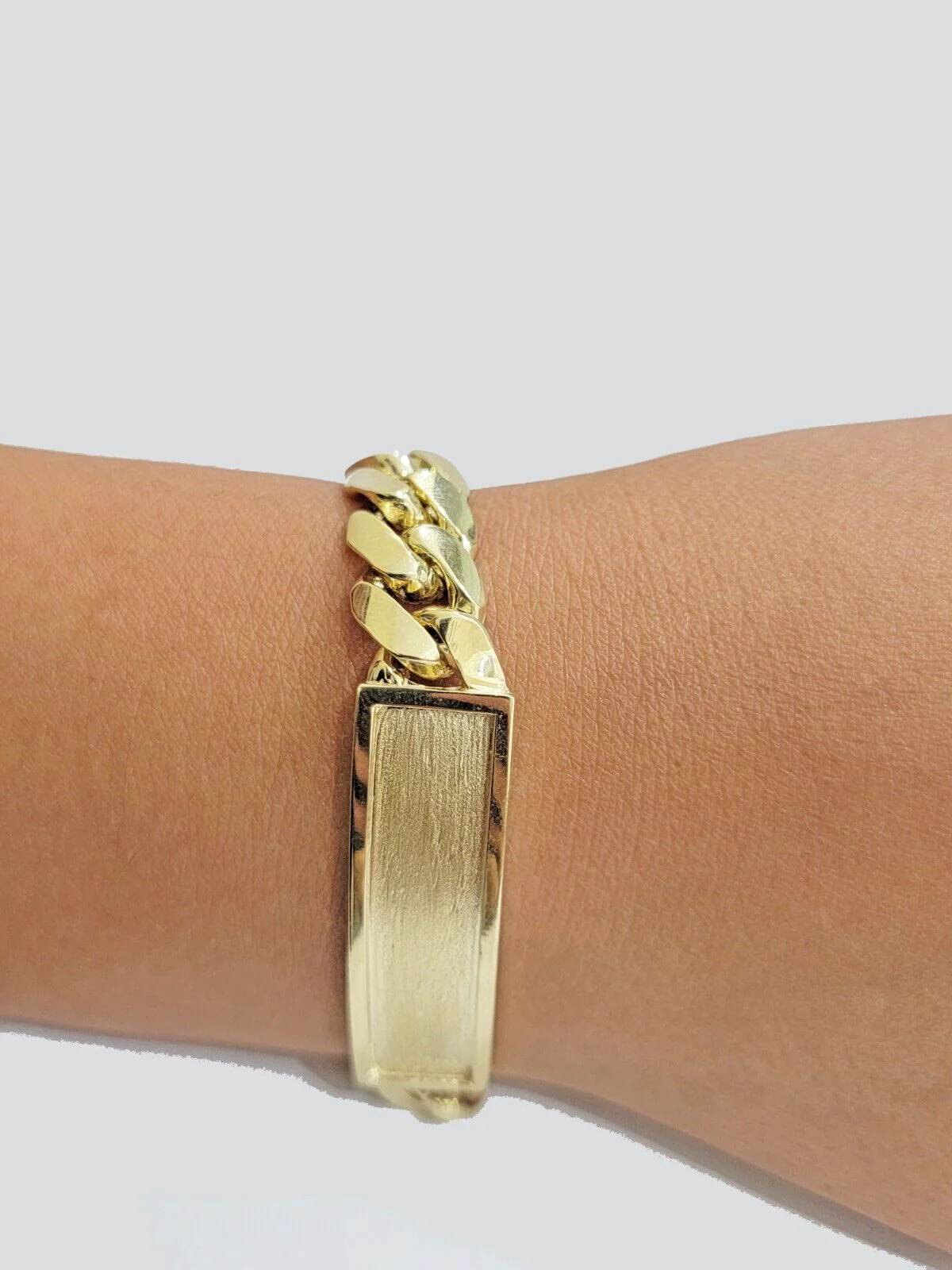 Real 10kt Yellow Gold Solid Miami Cuban Link Bracelet Men's 8.5'' 11mm Box Lock - Image 2