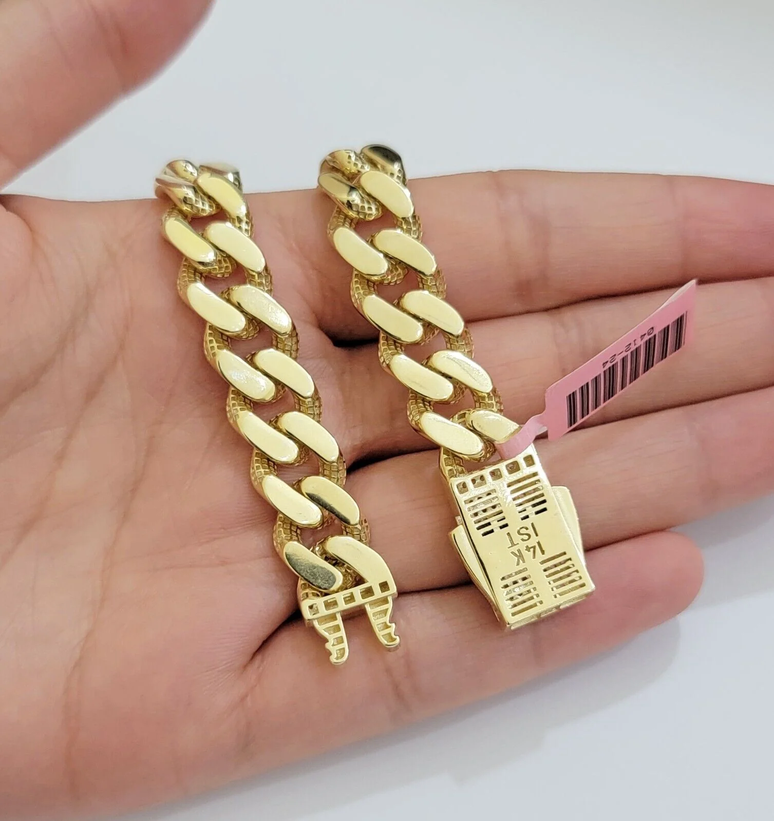 Real 14k Gold Bracelet 11mm Miami Cuban Link 8.5'' inch Men's 14kt Yellow Gold - Image 10