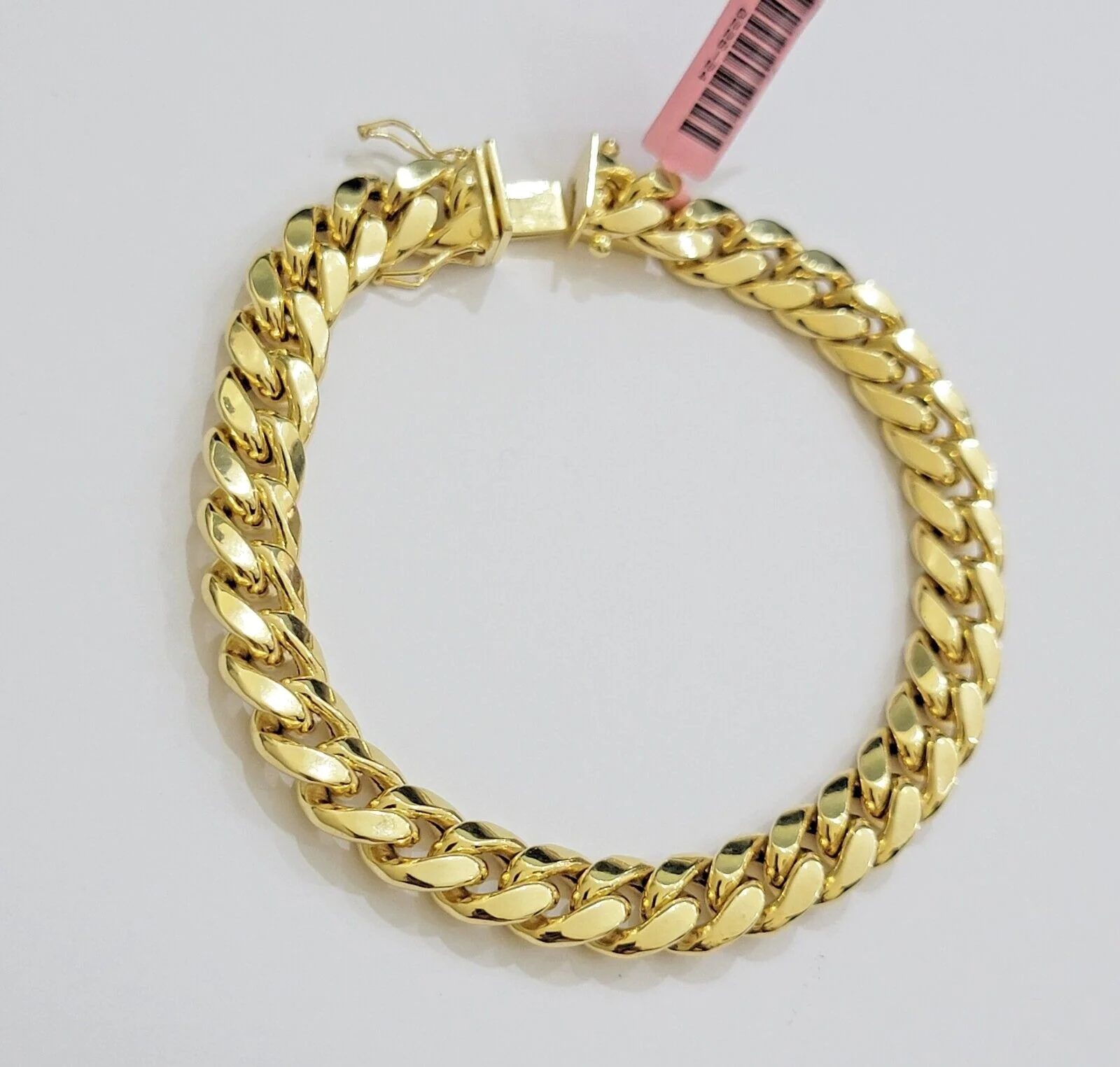 Real 14k Gold Bracelet 9mm Miami Cuban Link 8'' inch Men's 14kt Yellow Gold - Image 8