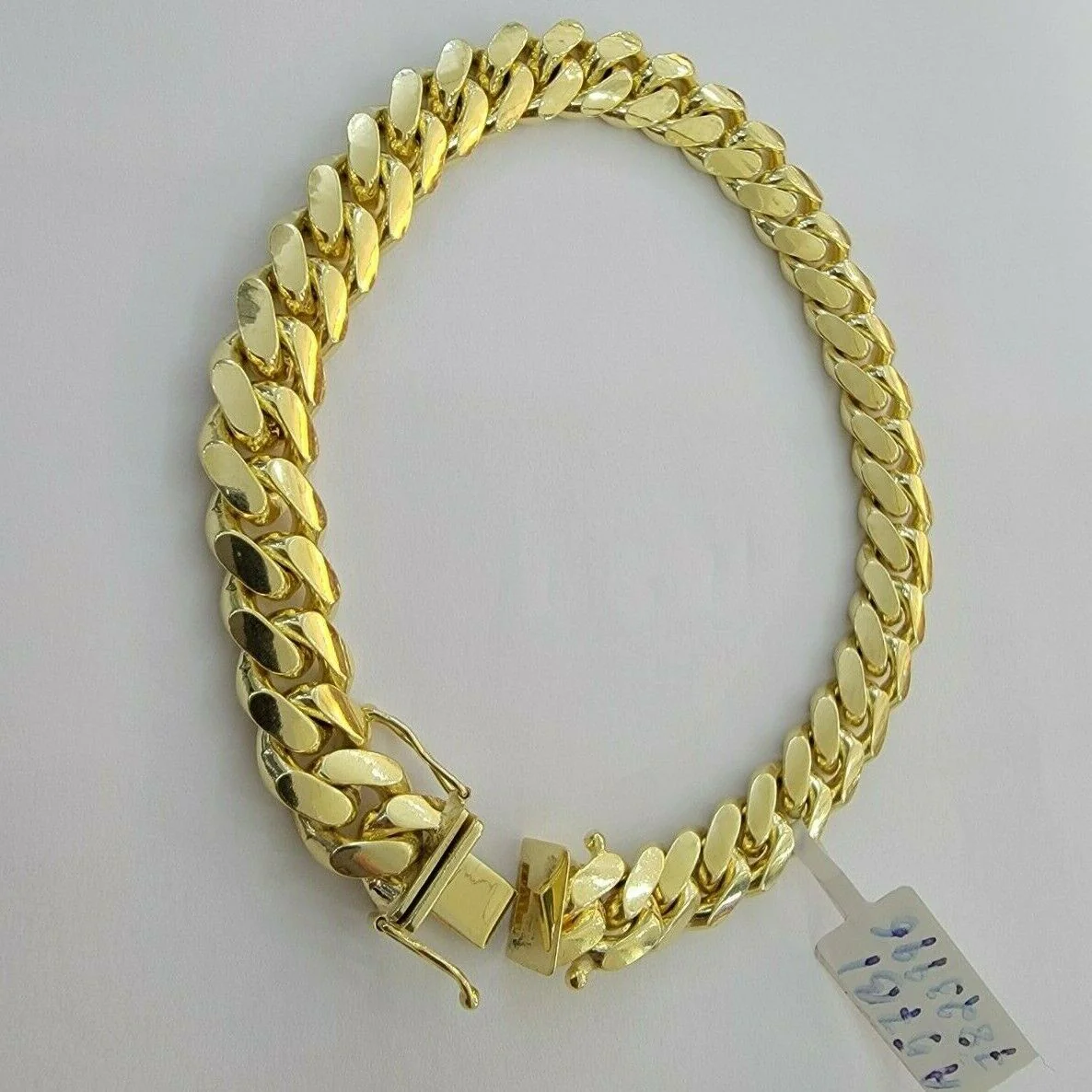 REAL 14k Gold Bracelet Miami Cuban Link SOLID 14kt Yellow Gold 8.5mm 8.5" Men's - Image 4