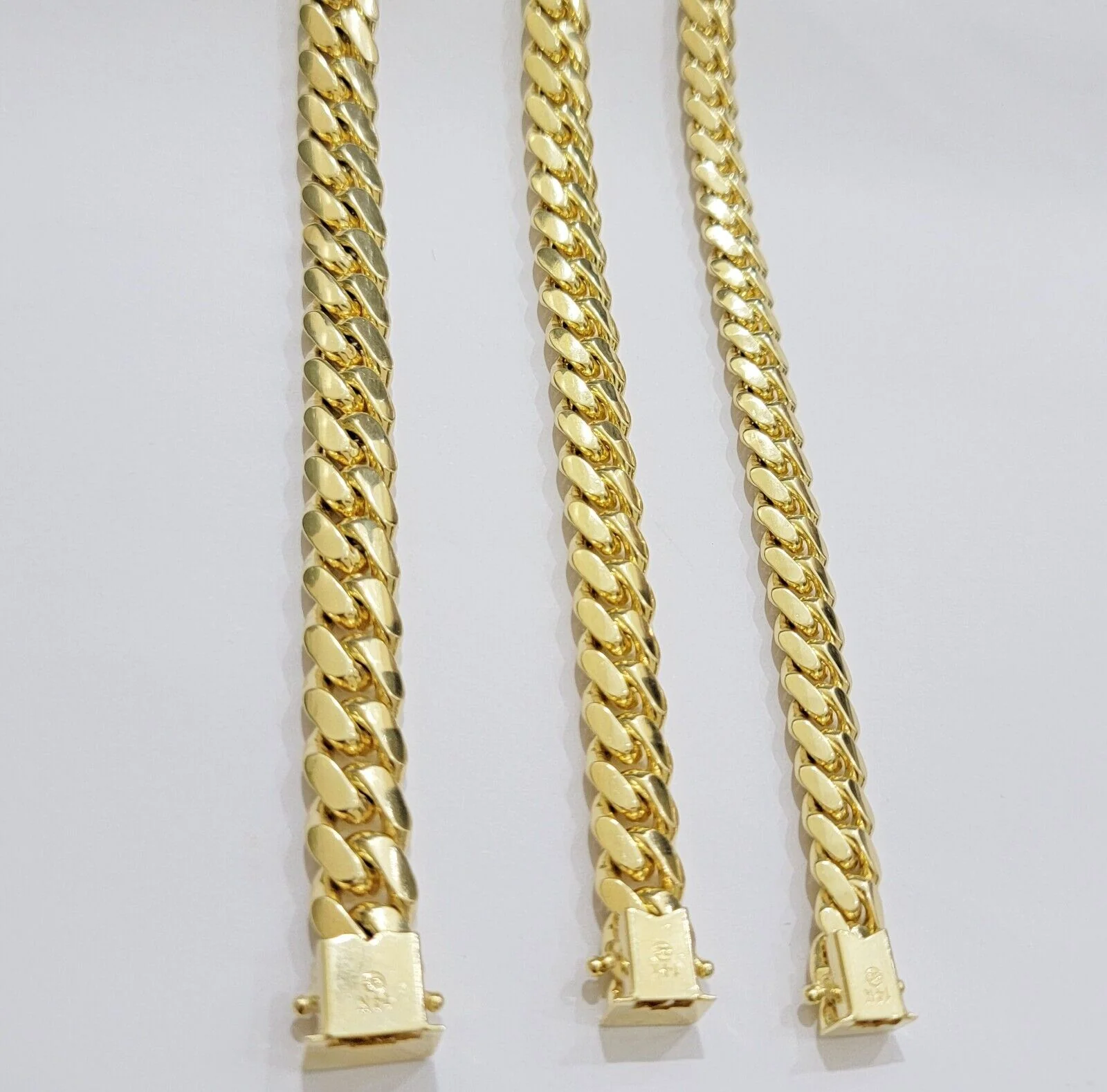 Real 14k Gold Bracelet Solid Miami Cuban Link 8mm 9mm 10mm 7.5" 8" 8.5 8.9" Inch - Image 8