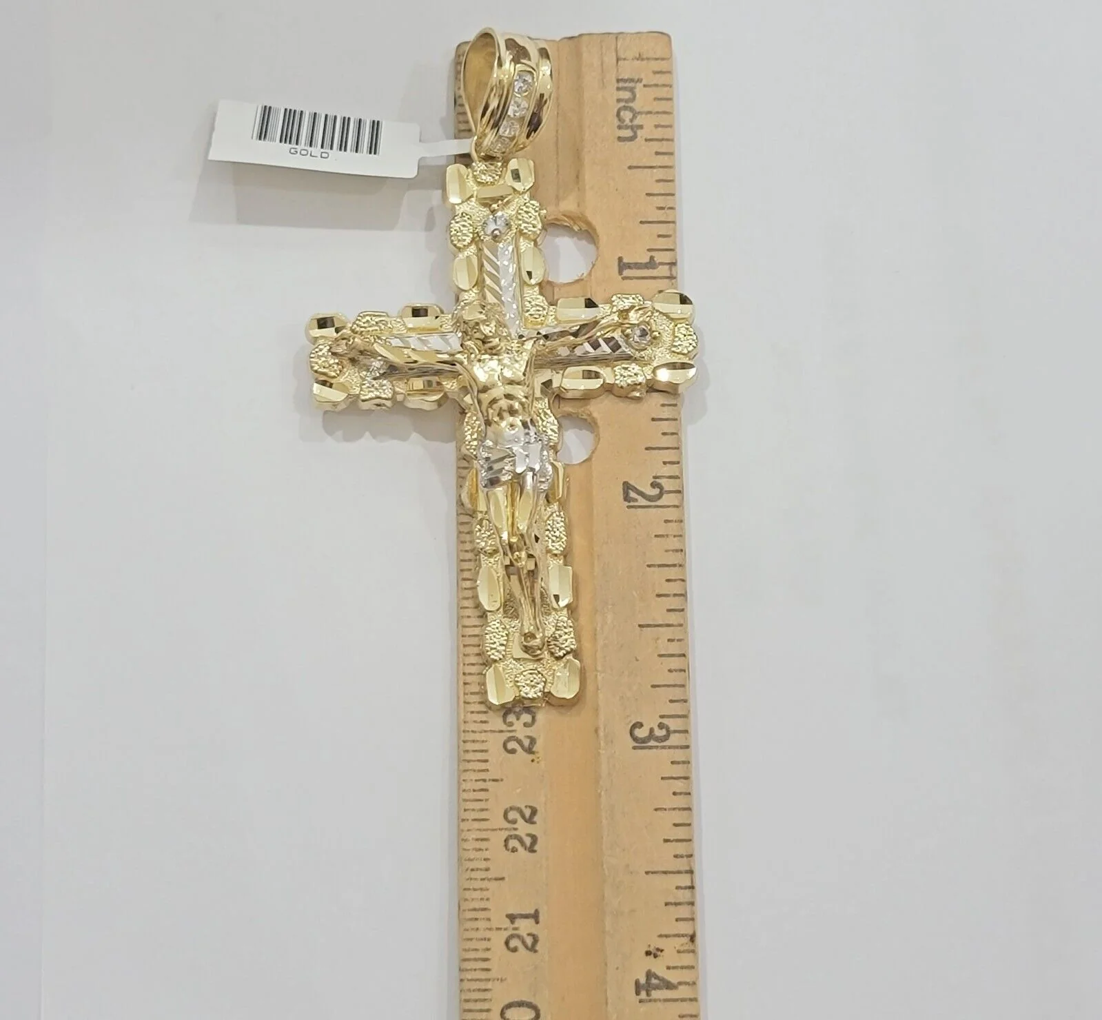 Real 14k Gold Chain Cross Pendant Necklace SET Miami Cuban Link 7mm 22"-28" 14kt - Image 10