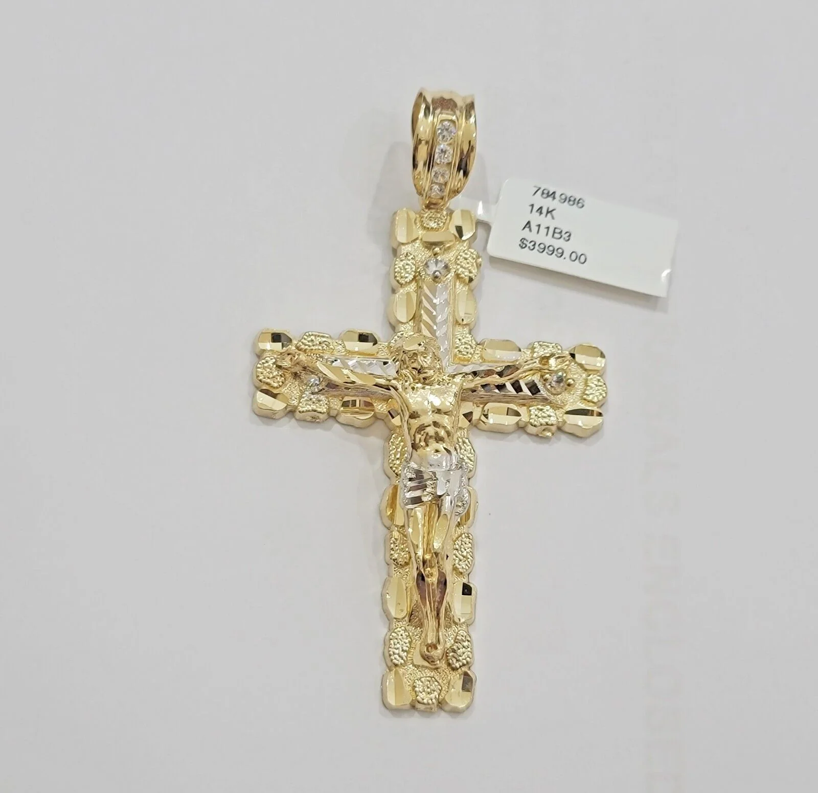 Real 14k Gold Chain Cross Pendant Necklace SET Miami Cuban Link 7mm 22"-28" 14kt - Image 12
