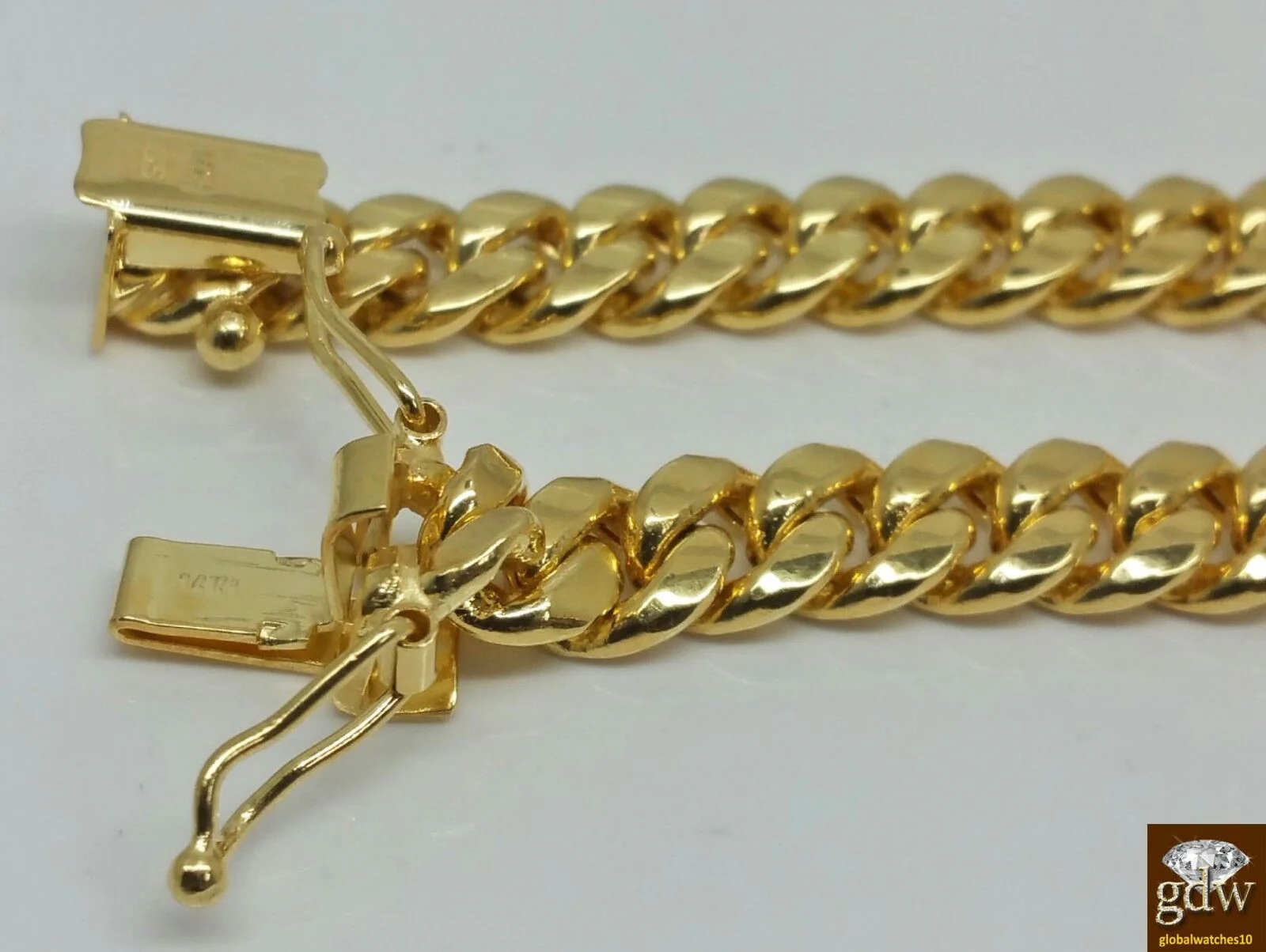 Real 14k Gold Chain Miami Cuban Link Necklace Men's 7mm 26 inch Box Lock 14kt - Image 7