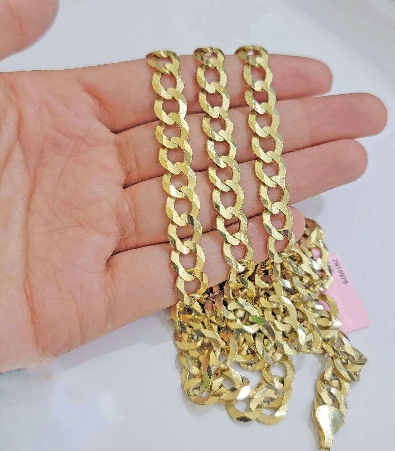 REAL 14k Gold Necklace Cuban Curb Link Chain Mens 10mm 20" - 30 Inch SOLID 14kt - Image 12