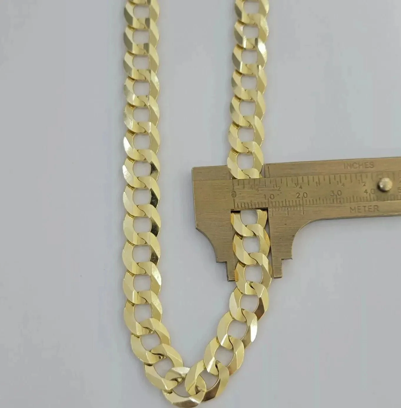 REAL 14k Gold Necklace Cuban Curb Link Chain Mens 11mm 22" - 28 Inch SOLID 14kt - Image 4