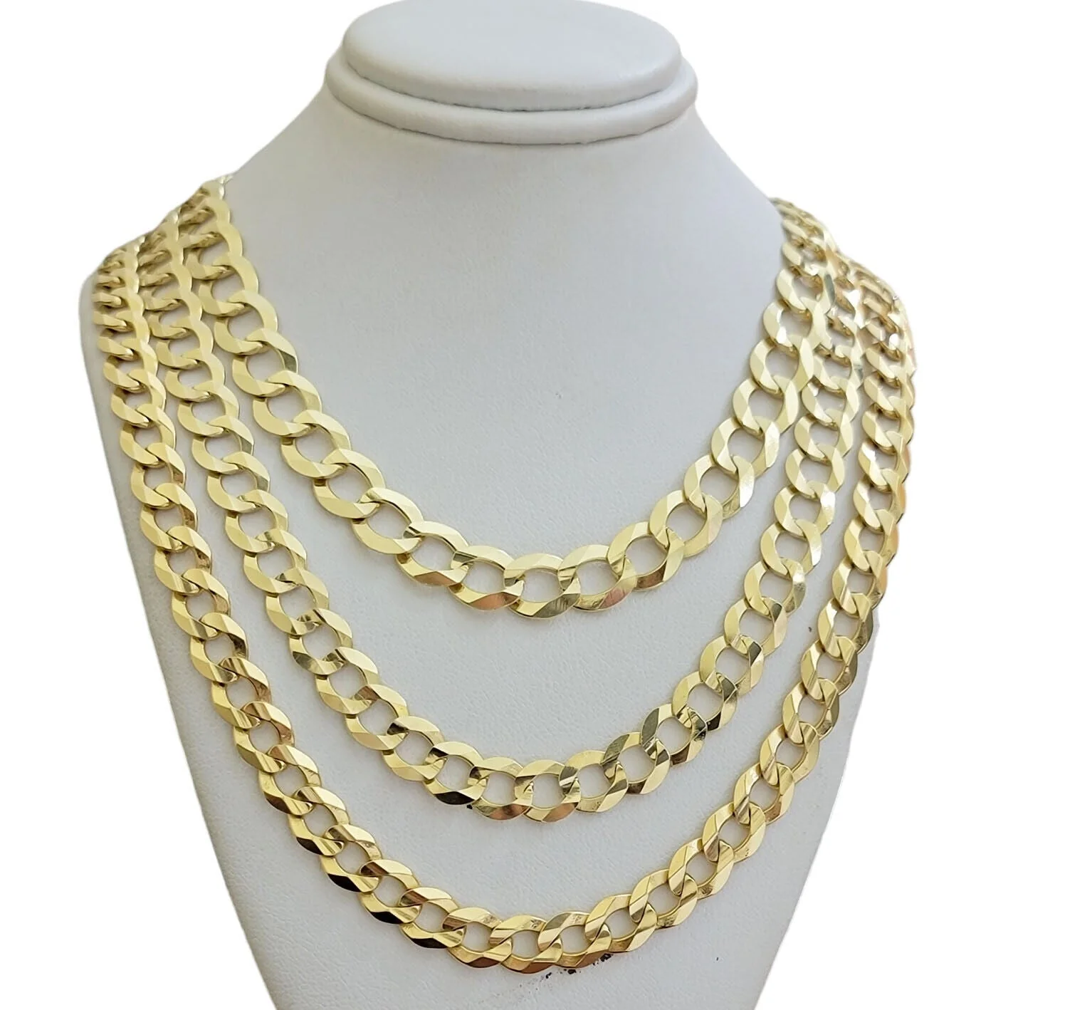 REAL 14k Gold Necklace Cuban Curb Link Chain Mens 11mm 22" - 28 Inch SOLID 14kt - Image 5