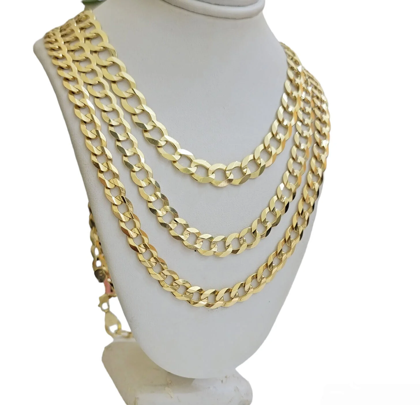 Real 14k Gold Necklace Cuban Curb Link Chain Mens 9mm-11mm 18-30 Inch SOLID 14kt - Image 7