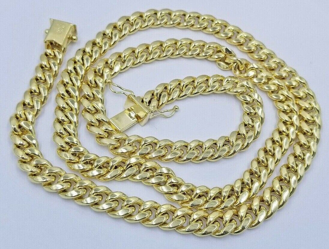Real 14k Gold Necklace Miami Cuban Link chain 6mm 18" - 28" Strong, 14kt Yellow - Image 11