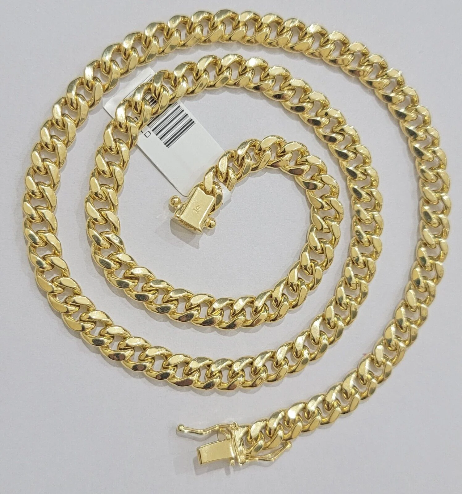 Real 14k Gold Necklace Miami Cuban Link chain 6mm 18" - 28" Strong, 14kt Yellow - Image 5