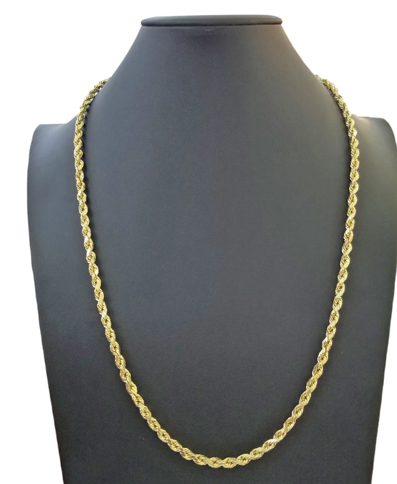 Real 14k Gold Rope Chain Necklace 3mm-6mm 20"-26" Inch Men Women Yellow 14kt - Image 7