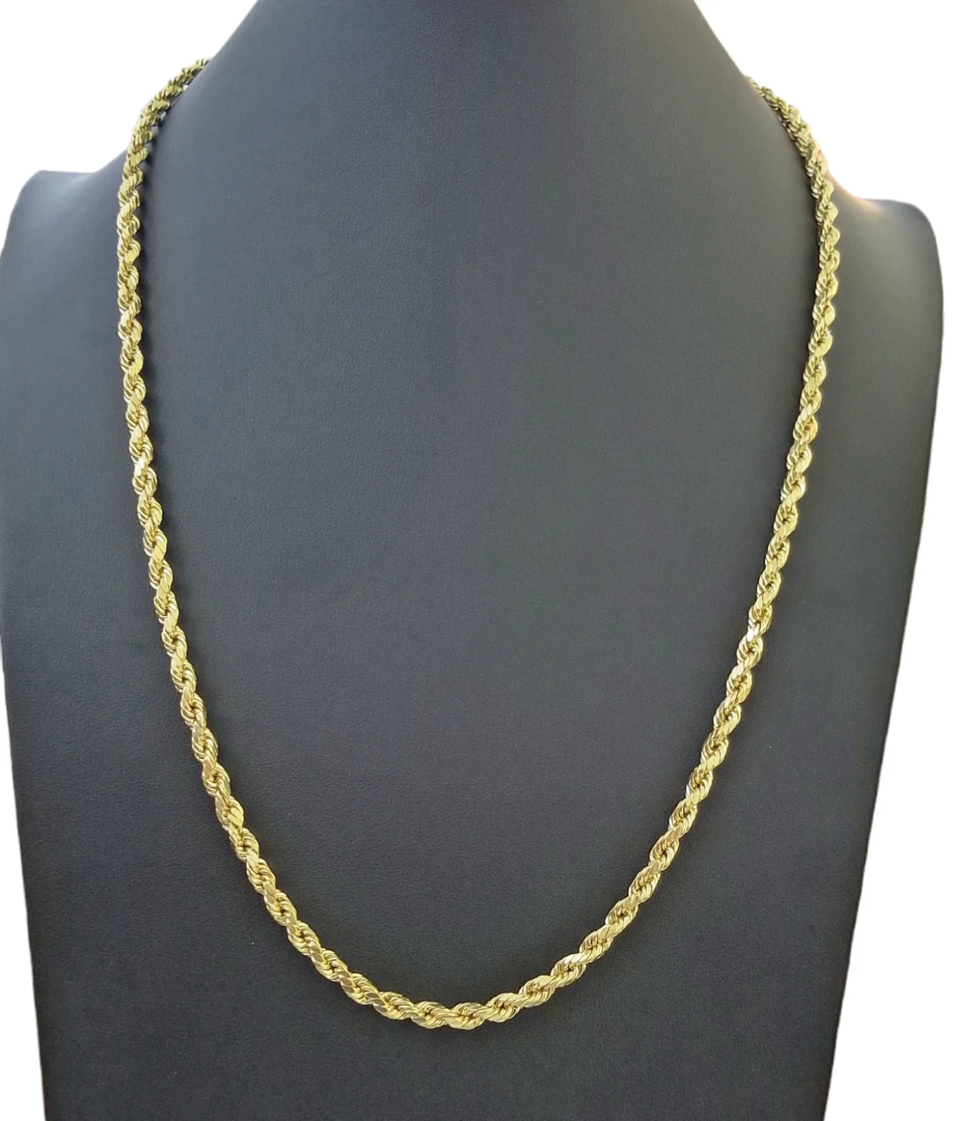 Real 14k Gold Rope Chain Necklace 3mm-6mm 20"-26" Inch Men Women Yellow 14kt - Image 8