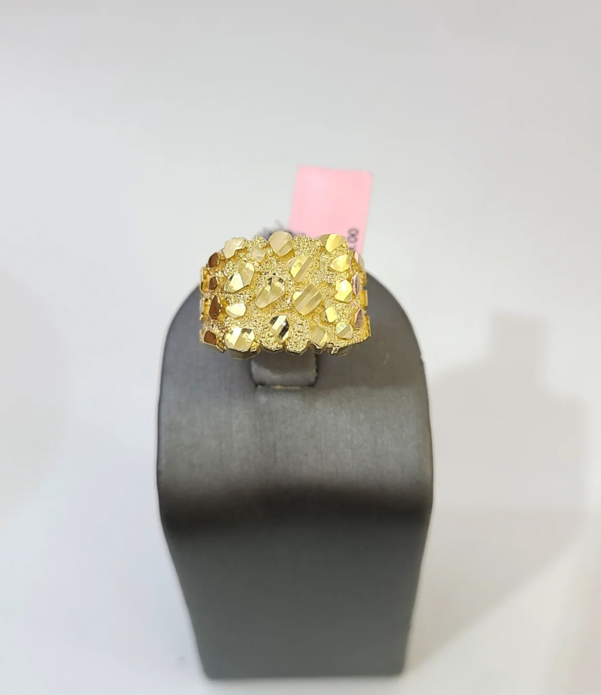 Real 14k Men Nugget Ring Yellow Gold 14Kt Genuine
