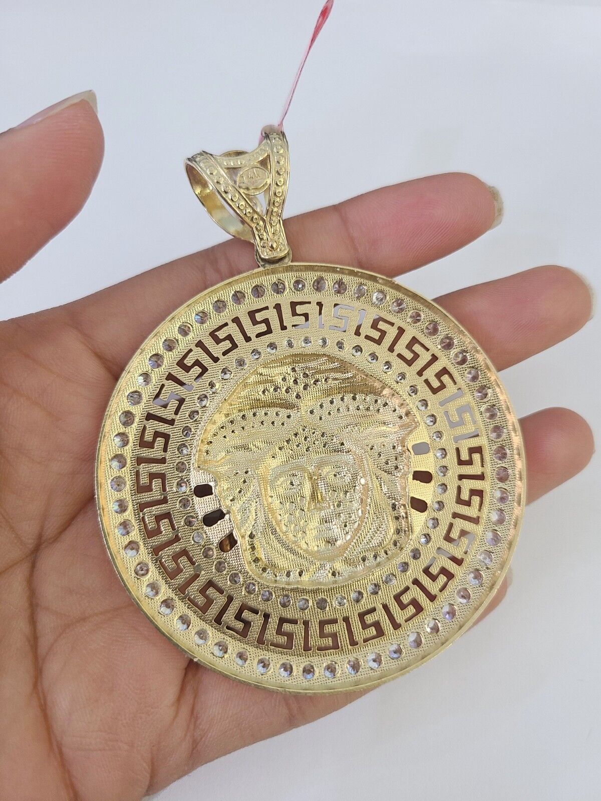 Real 14k Solid Chain Medusa Head Charm Set Miami Cuban Link 6mm Necklace Pendant - Image 7