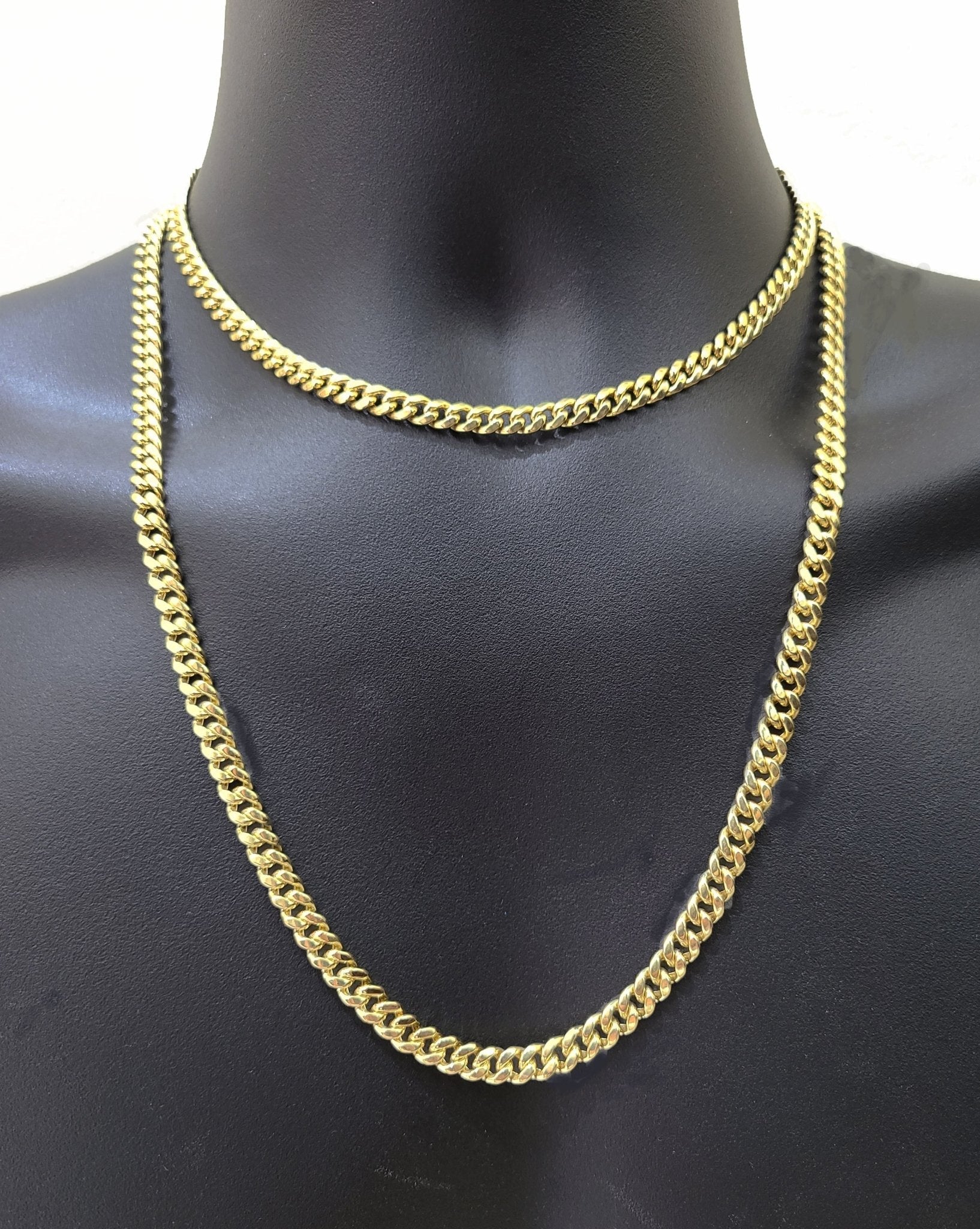 Real 14k Yellow Gold 7mm Miami Cuban Link Chain 22" Necklace Box Lock - Image 5