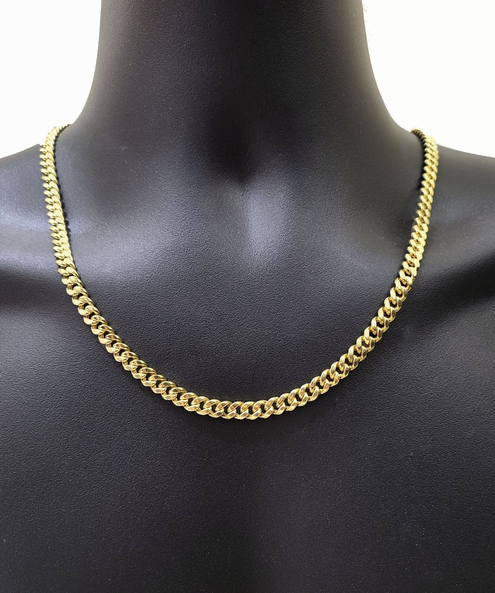 Real 14k Yellow Gold 7mm Miami Cuban Link Chain 24" Necklace Box Lock - Image 5