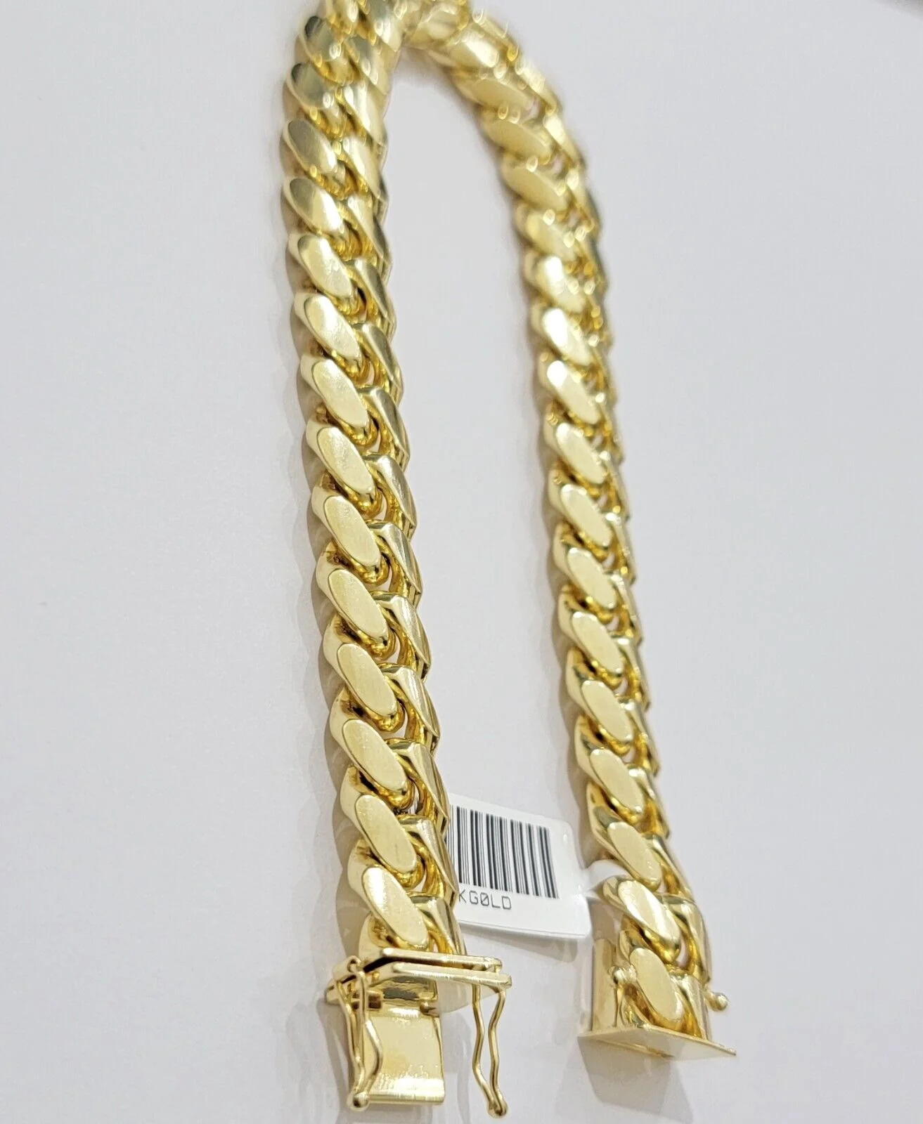 Real 14k Yellow Gold Bracelet 7.5 Inch Solid 9mm Miami cuban Link Men 14kt Heavy - Image 6