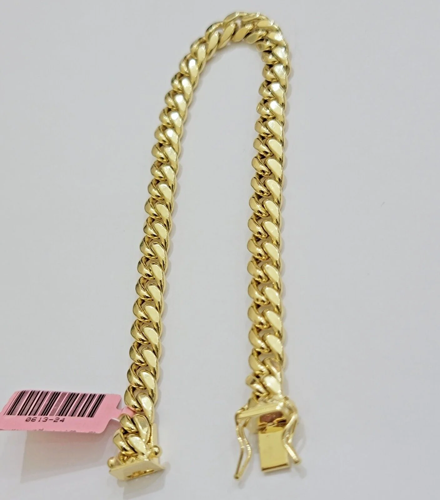 REAL 14k Yellow Gold Bracelet 9 Inch 7mm Miami Cuban Link With Box Lock 14KT - Image 9