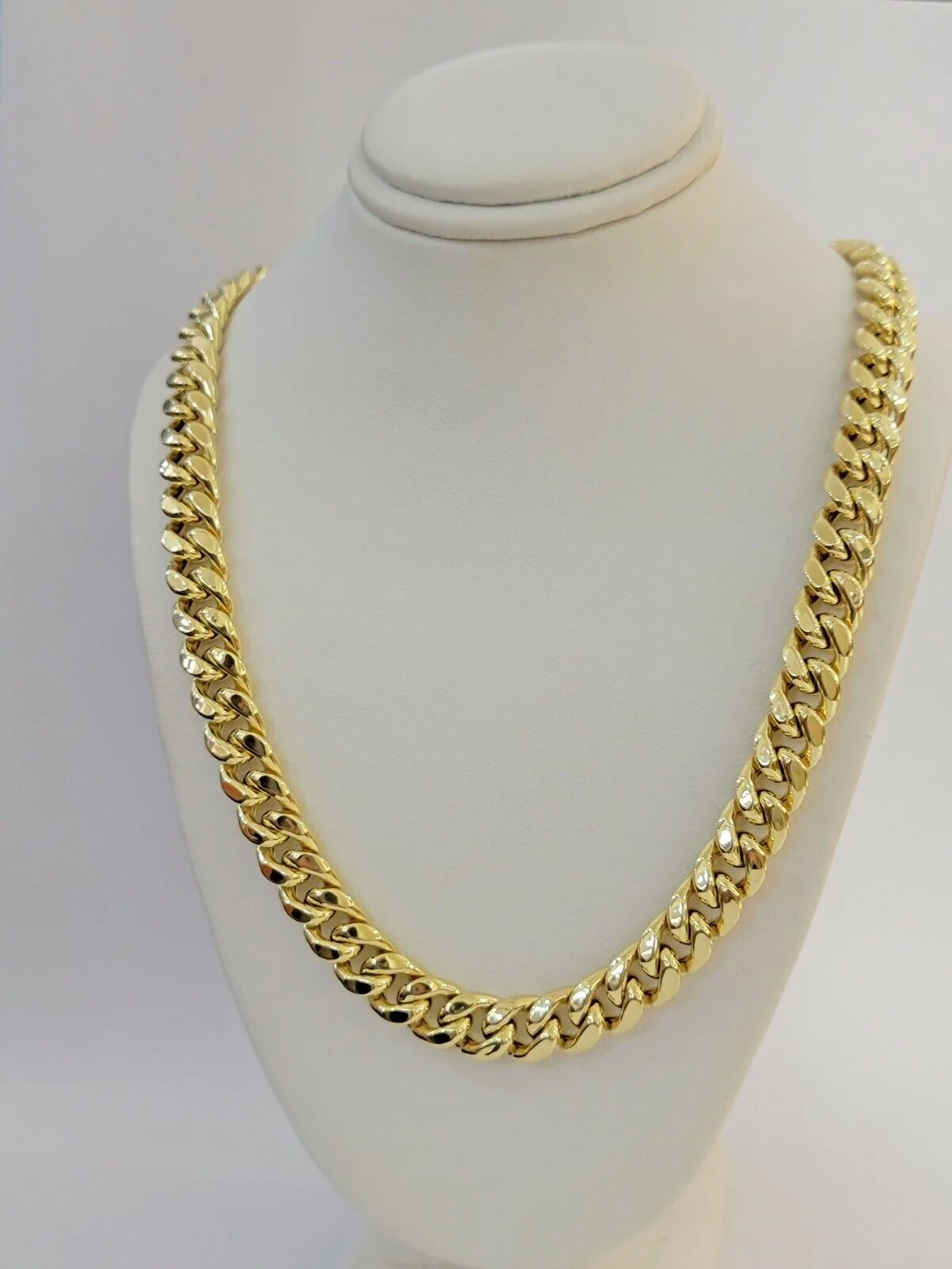 Real 14k Yellow Gold Chain 9mm 24 Inch Miami Cuban Link Necklace Strong 14KT - Image 5
