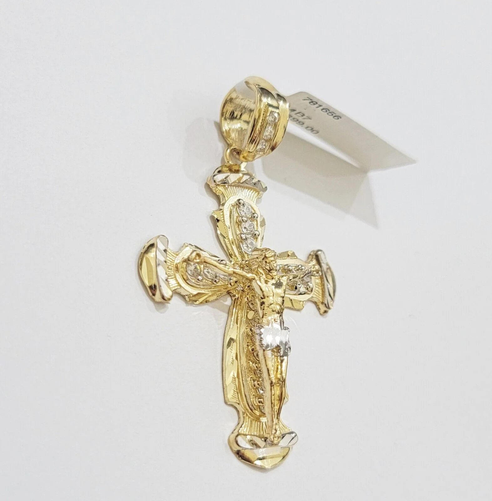 Real 14k Yellow Gold Cross pendant With Rope Chain Necklace 5mm 26" SET Charm - Image 7