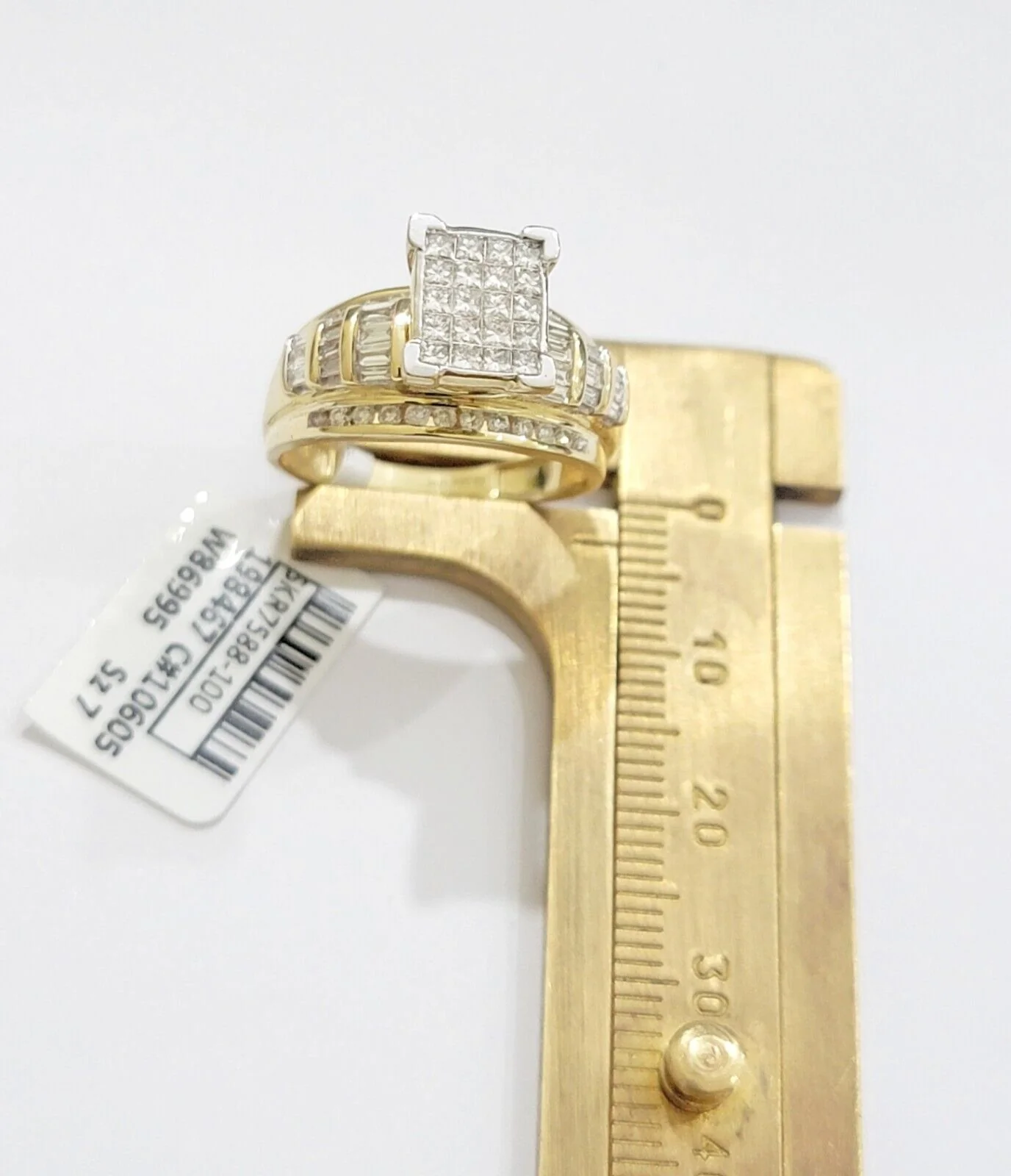 Real 14k Yellow Gold Diamond Ring 1 CT Diamond Ladies Women, Wedding Engagement Ring Sizes 6,7,8,9,10,11 & 12