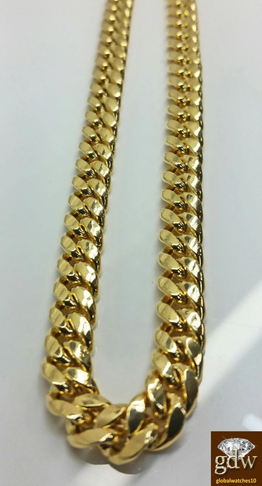 Real 14K Yellow Gold Miami Cuban Chain Necklace 24" inch 8mm Men Link Box Clasp - Image 7