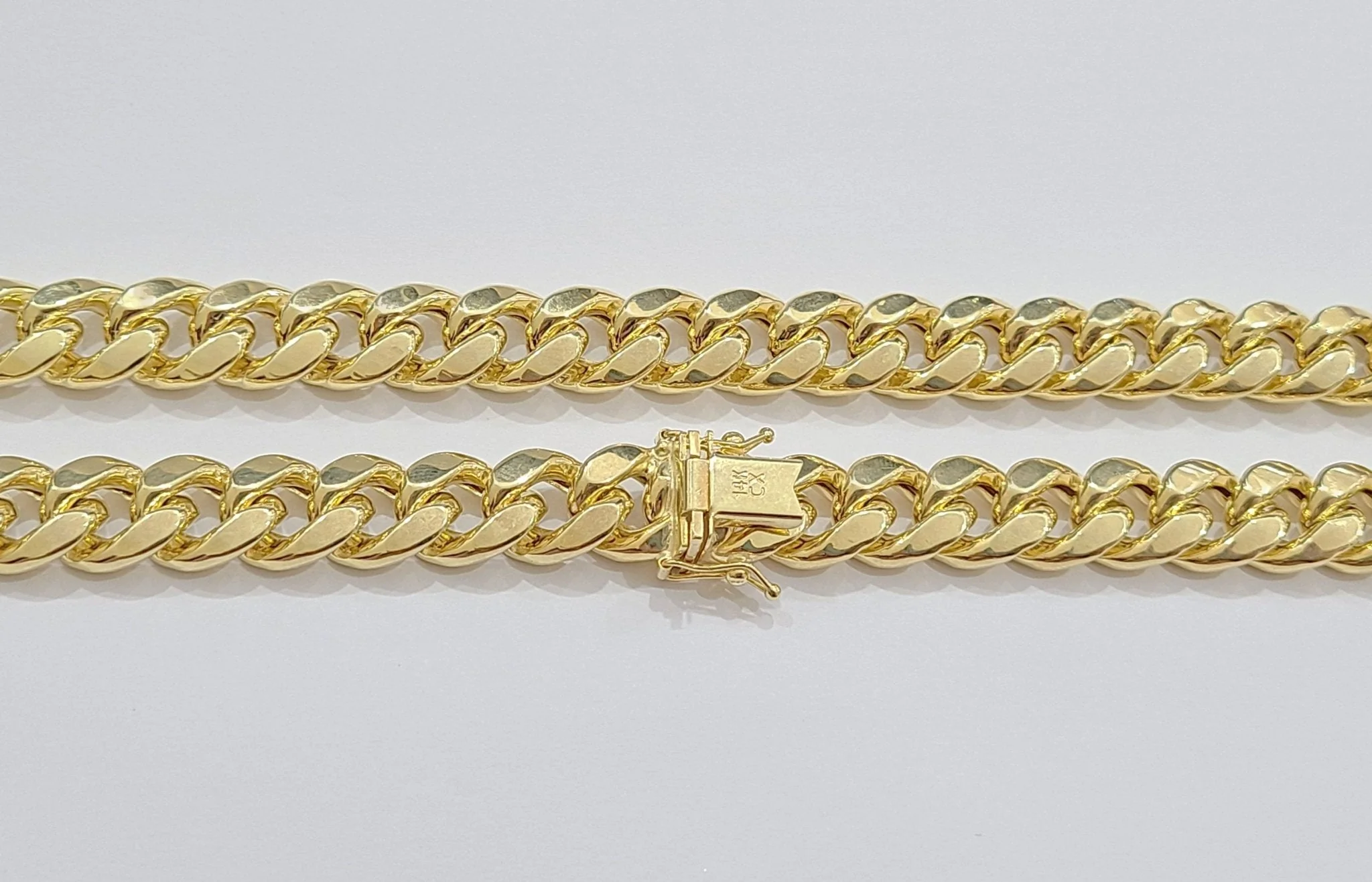 Real 14k Yellow Gold Miami Cuban Link Chain 10mm 28" Necklace Box Lock For Men - Image 18