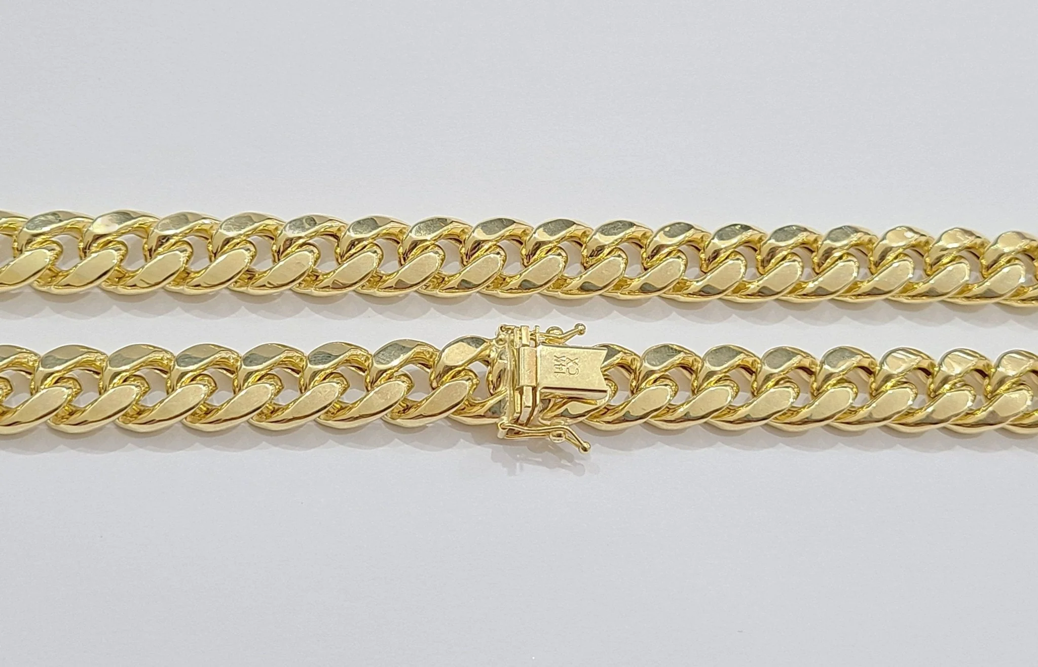 Real 14k Yellow Gold Miami Cuban Link Chain 10mm 20" Necklace Box Lock For Men - Image 15