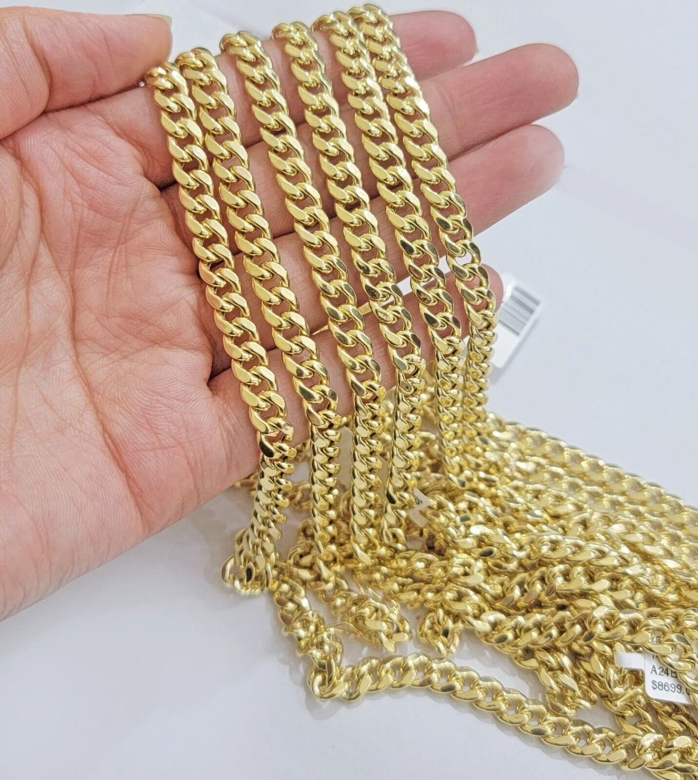 Real 14k Yellow Gold Miami Cuban Link Chain 6mm 30" Necklace Box Lock Men's - Image 3