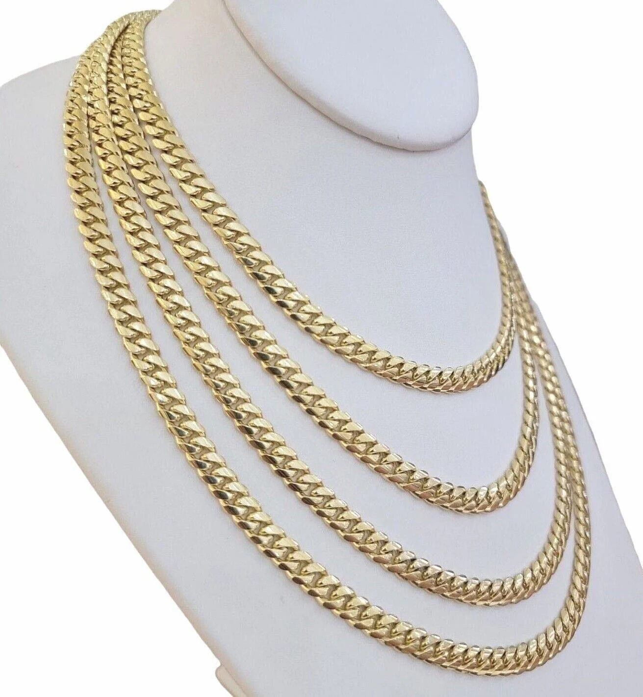 Real 14k Yellow Gold Miami Cuban Link Chain 7mm 26" Necklace Box Lock - Image 6