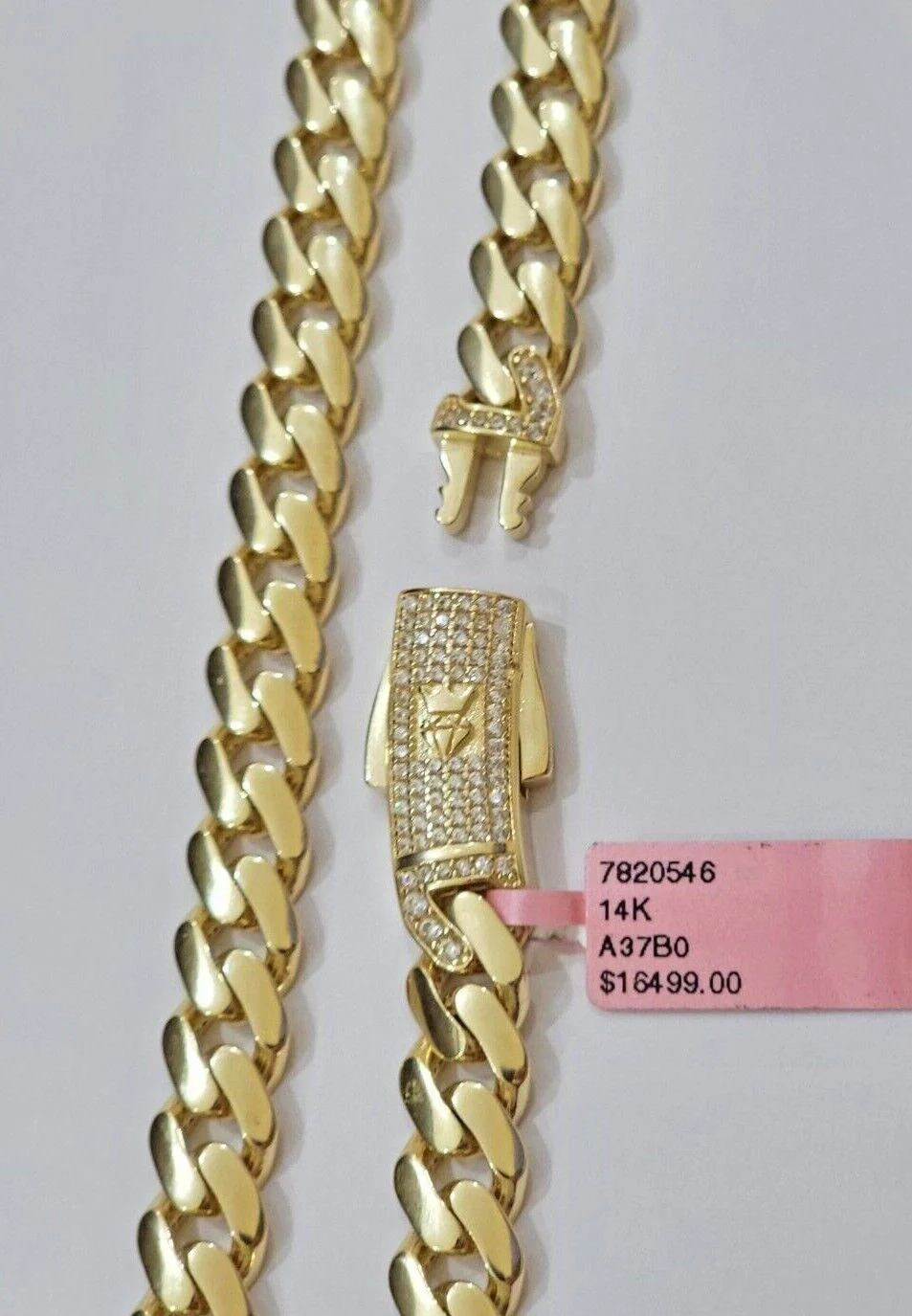 Real 14k Yellow Gold Monaco Chain Necklace 20" 22'' 24'' 26" Inch 9mm 14kt SALE - Image 7