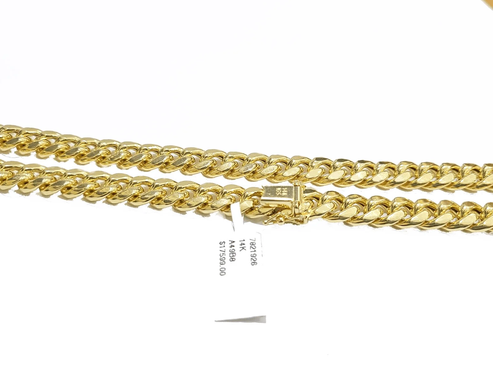 Real 14k Yellow Gold Necklace Miami Cuban Chain 9mm 20" inch 14kt Unisex Chain - Image 2