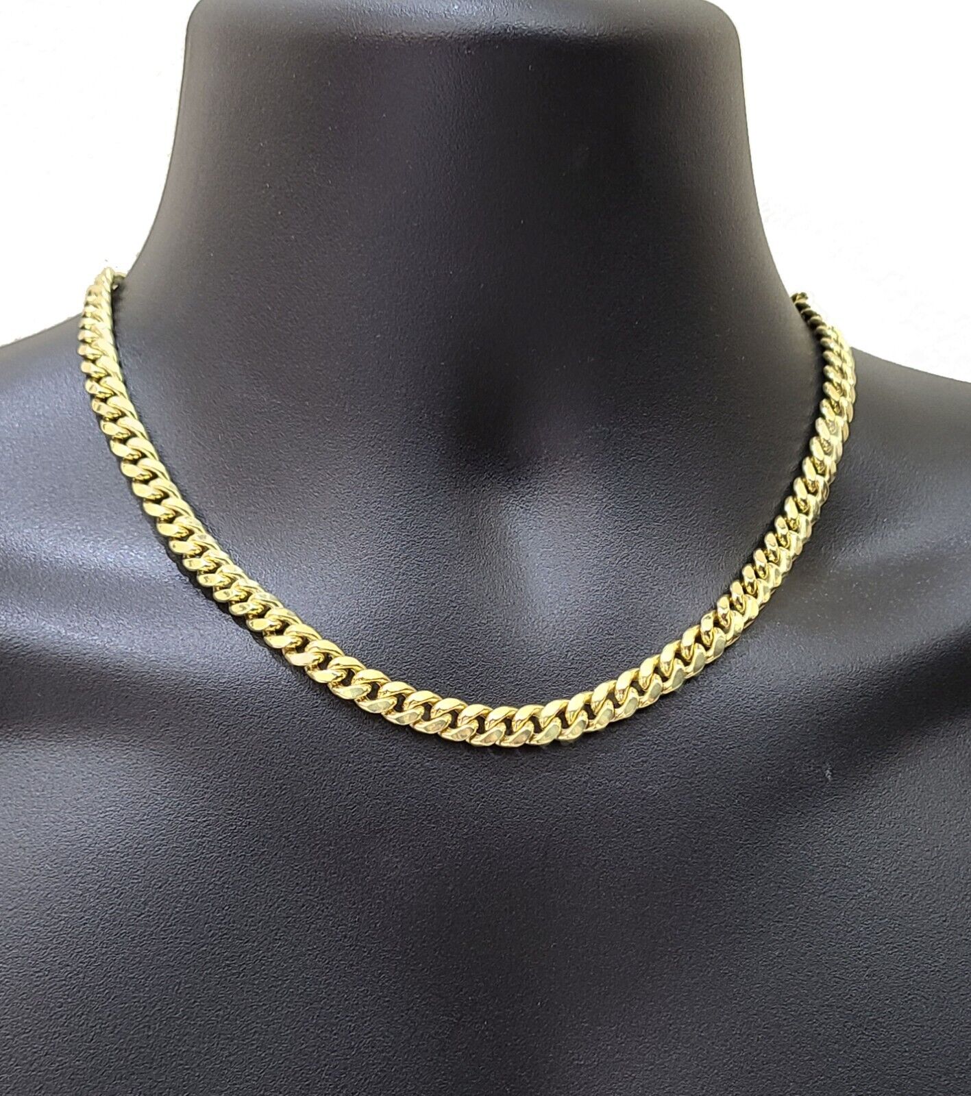 Real 14k Yellow Gold Necklace Miami Cuban Link Chain 8mm 28 Inch Box Lock 14 kt - Image 6