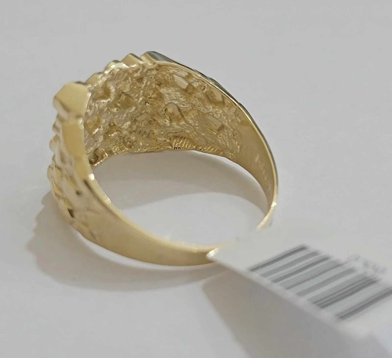 Real 14k Yellow Gold Nugget Ring For Men's Genuine 14kt casual or Pinky Ring - Image 5
