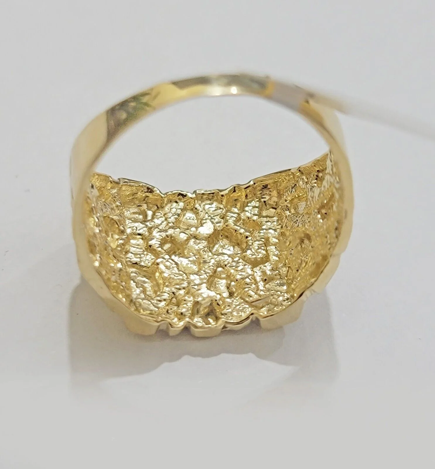 Real 14k Yellow Gold Nugget Ring Solid Mens SZ 9 Genuine 14kt casual/ Pinky SALE - Image 6