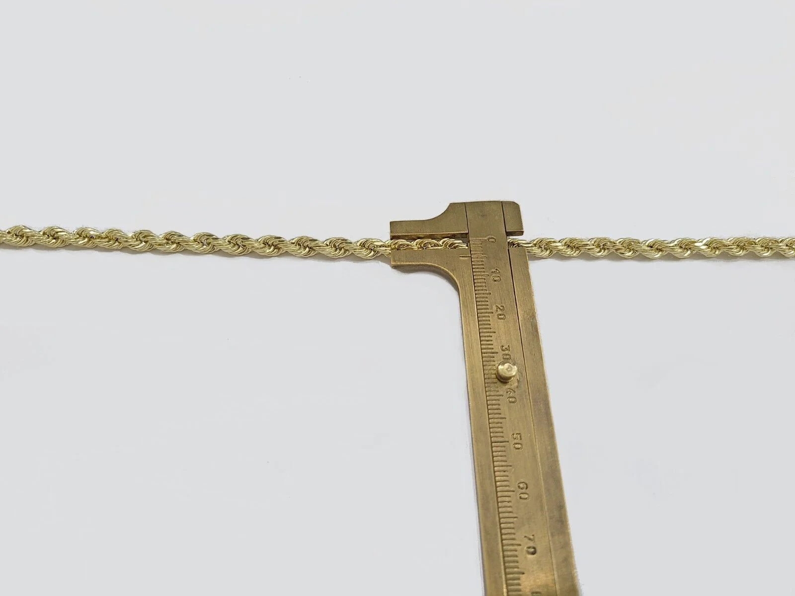 Real 14k Yellow Gold Rope Chain 5mm 20'' Necklace Jesus Cross Charm Pendant 14kt - Image 3