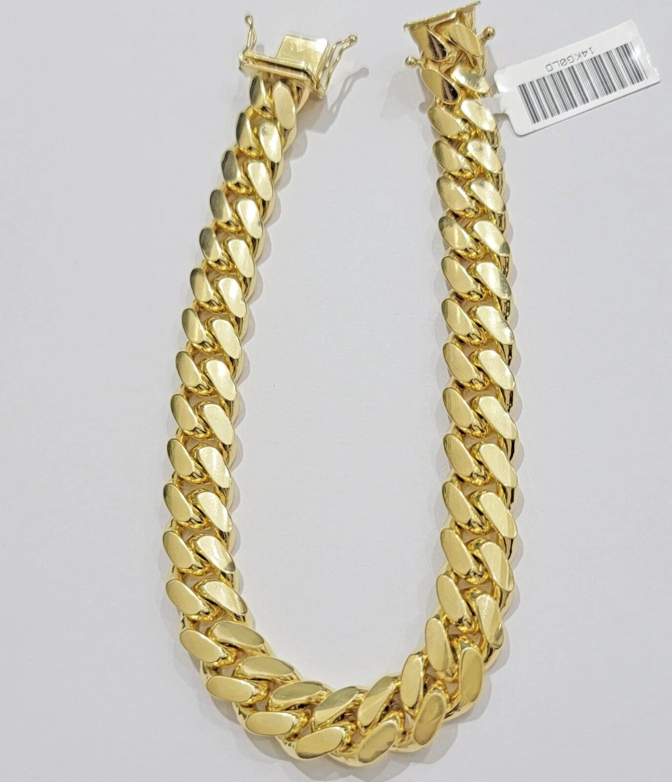 Real 14k Yellow Gold Solid 10mm Bracelet Miami Cuban Link 7.5" 14kt Men Women - Image 3
