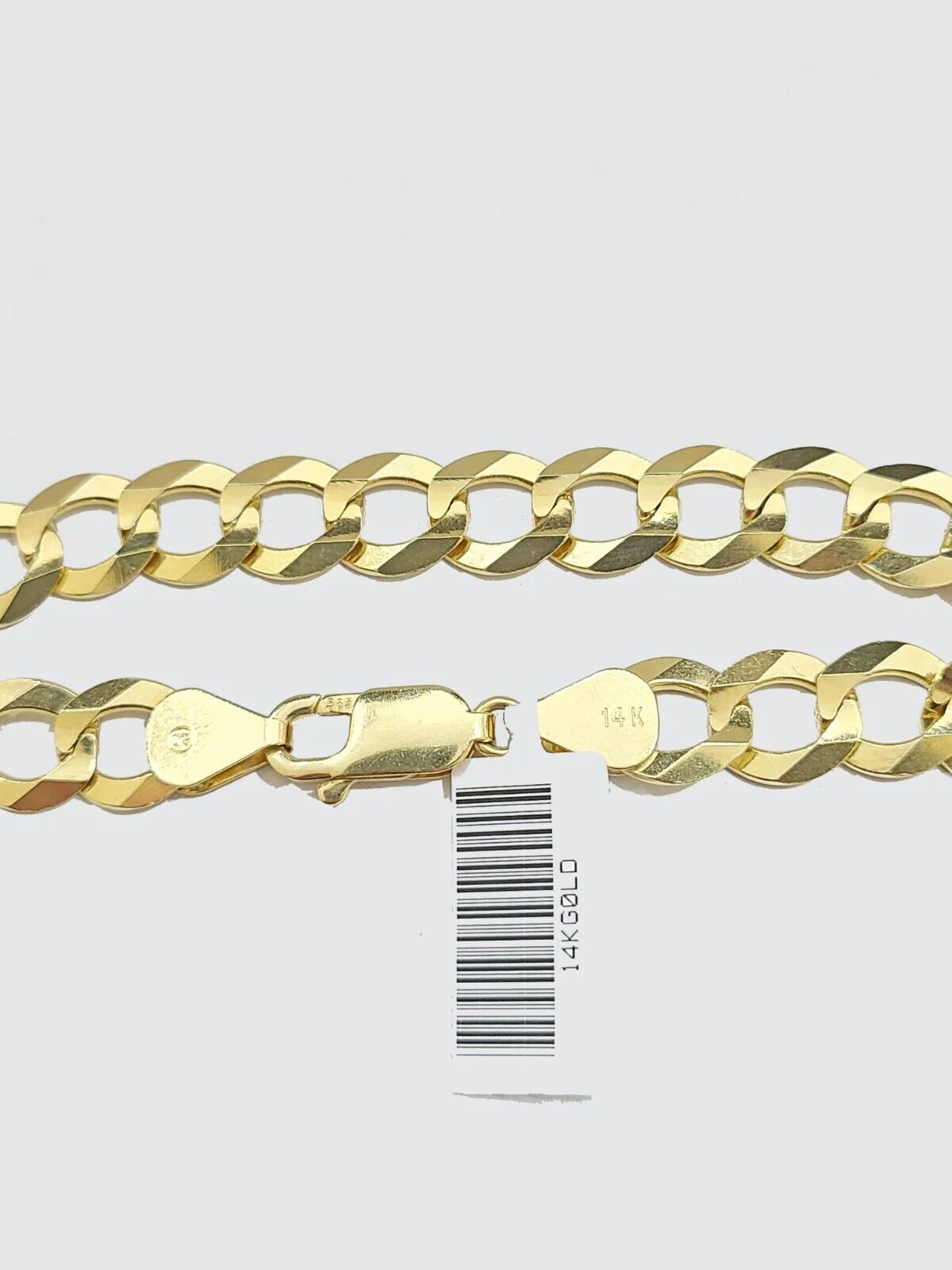 Real 14k Yellow Solid Gold 9mm Cuban Curb Link Bracelet 8'' inch 14kt Unisex - Image 6