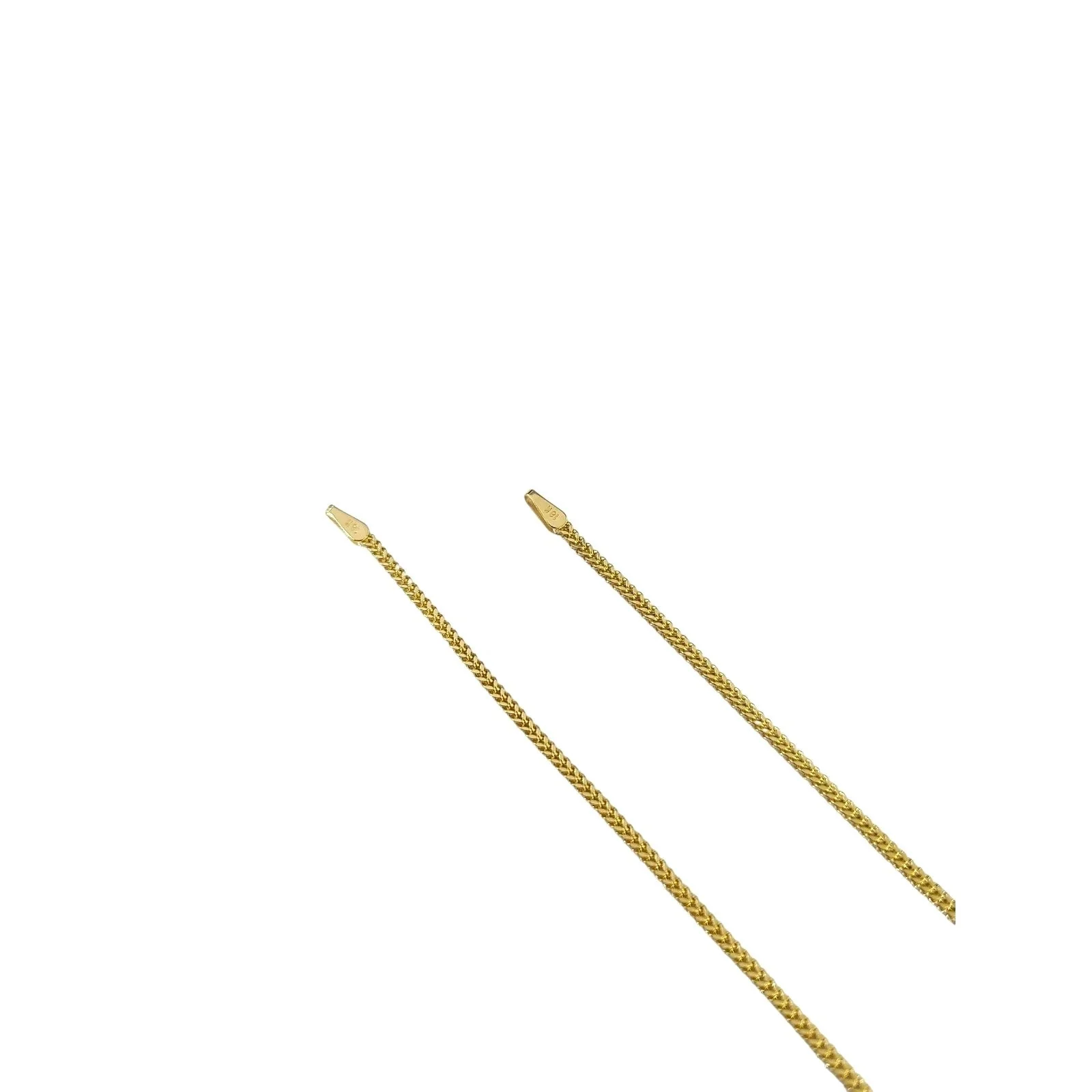 Real 18K Yellow Gold Franco Bracelet 1mm 7" 8" Ladies Dainty Thin Chain Jewelry - Image 3