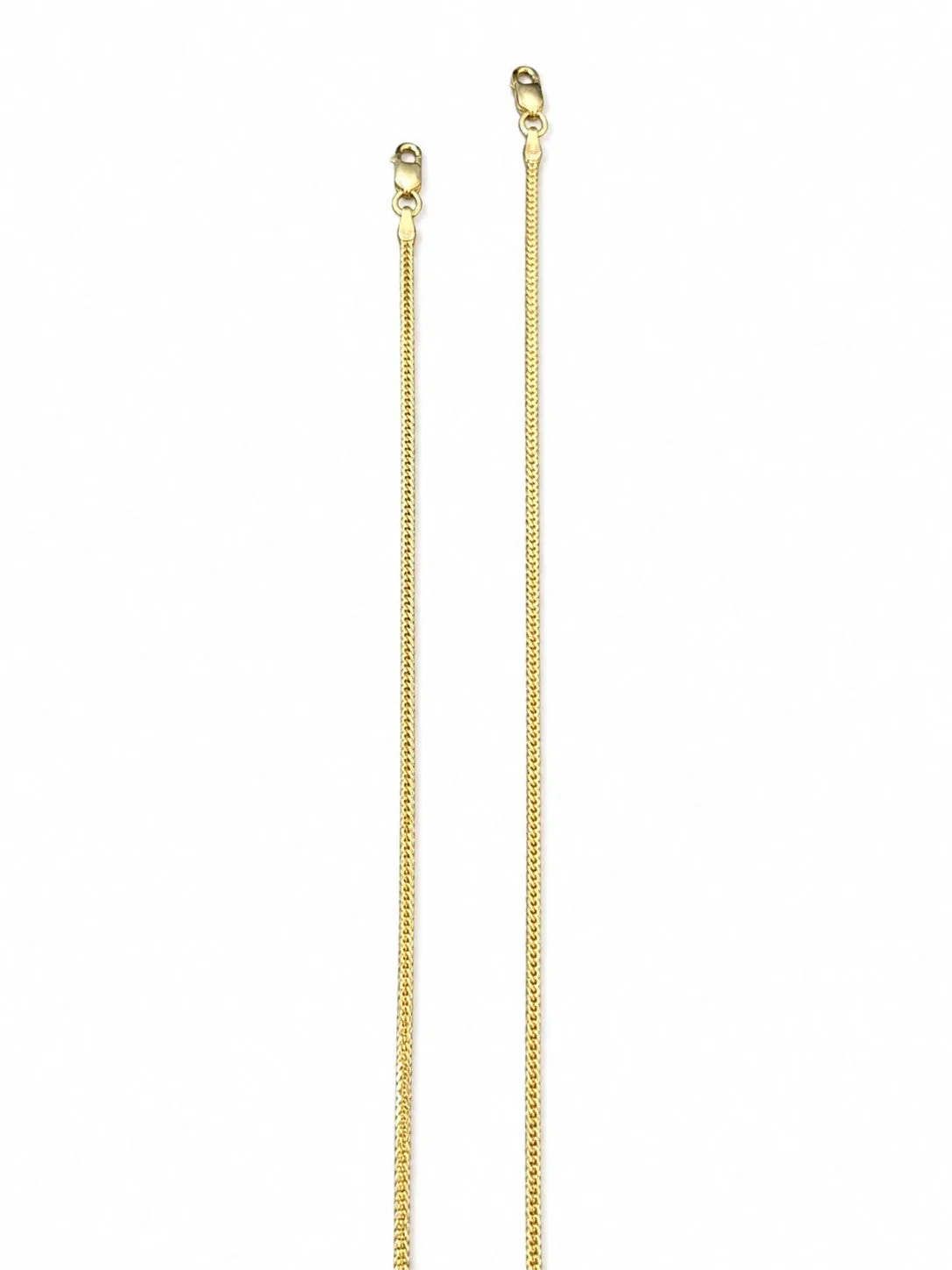 Real 18K Yellow Gold Franco Bracelet 1mm 7" 8" Ladies Dainty Thin Chain Jewelry - Image 6