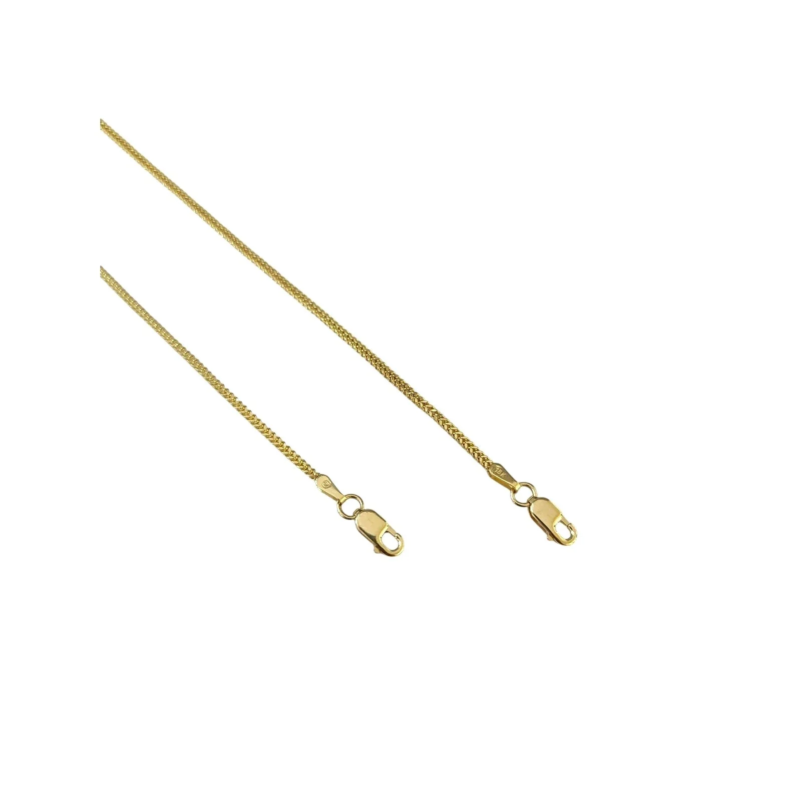 Real 18K Yellow Gold Franco Bracelet 1mm 7" 8" Ladies Dainty Thin Chain Jewelry - Image 8