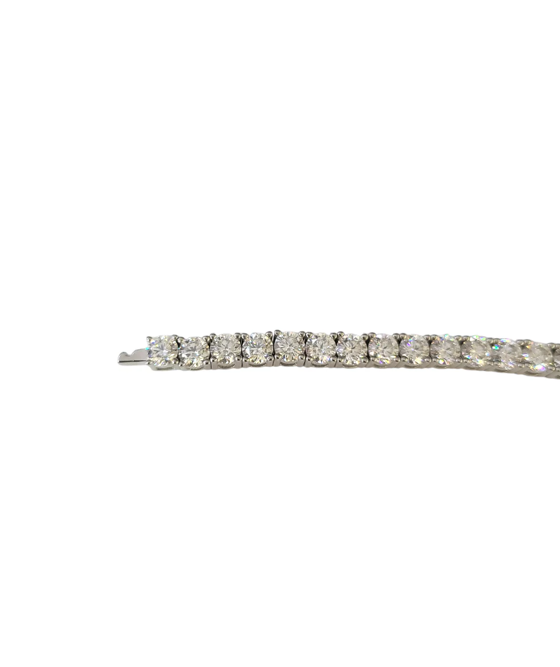 Moissanite Tennis Bracelet Real 925 Silver 7 Inch 4mm Women Men - Image 7