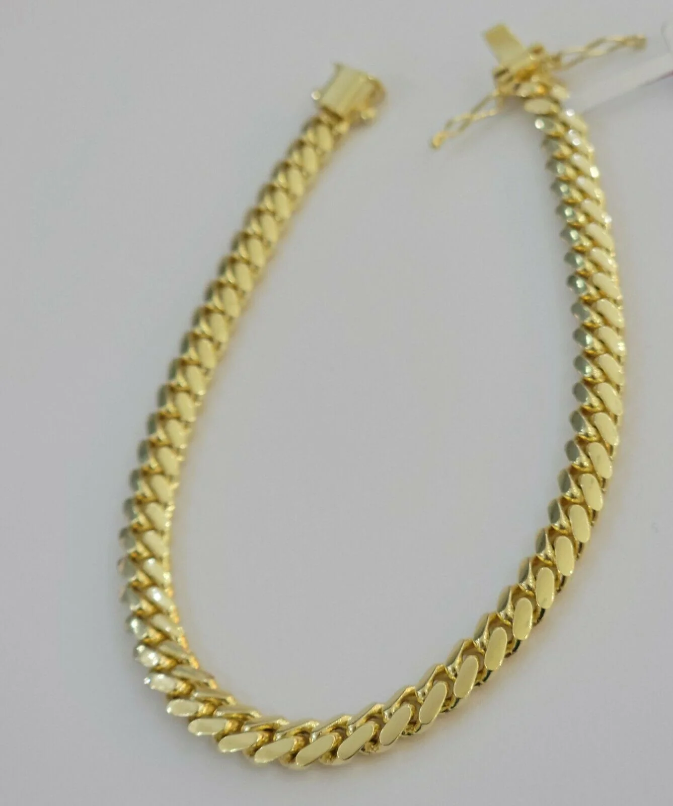 Real Gold maimi cuban Link Ladies bracelet 7Inch 6mm Real 10kt yellow Gold Women - Image 5