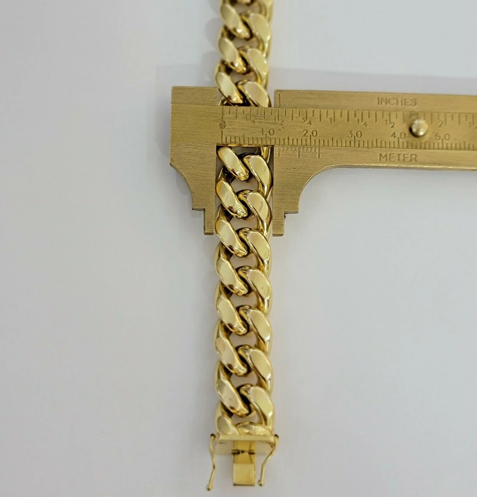 Real Gold Necklace Miami Cuban Link Chain THICK 13MM 20"-30" 10KT Yellow Gld MEN - Image 6