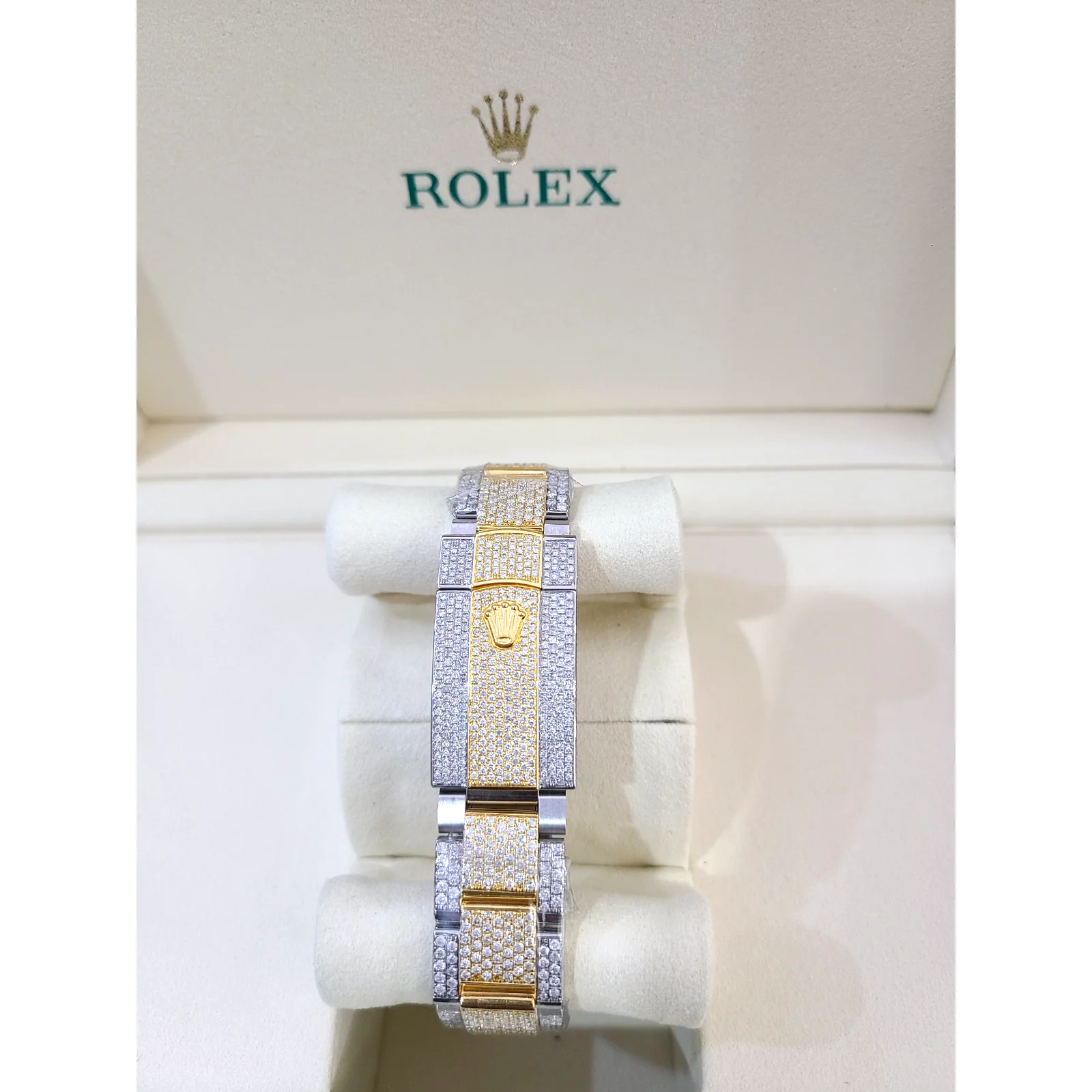 Rolex Men's Diamonds Watch With 12 CT Natural Diamonds - Image 5