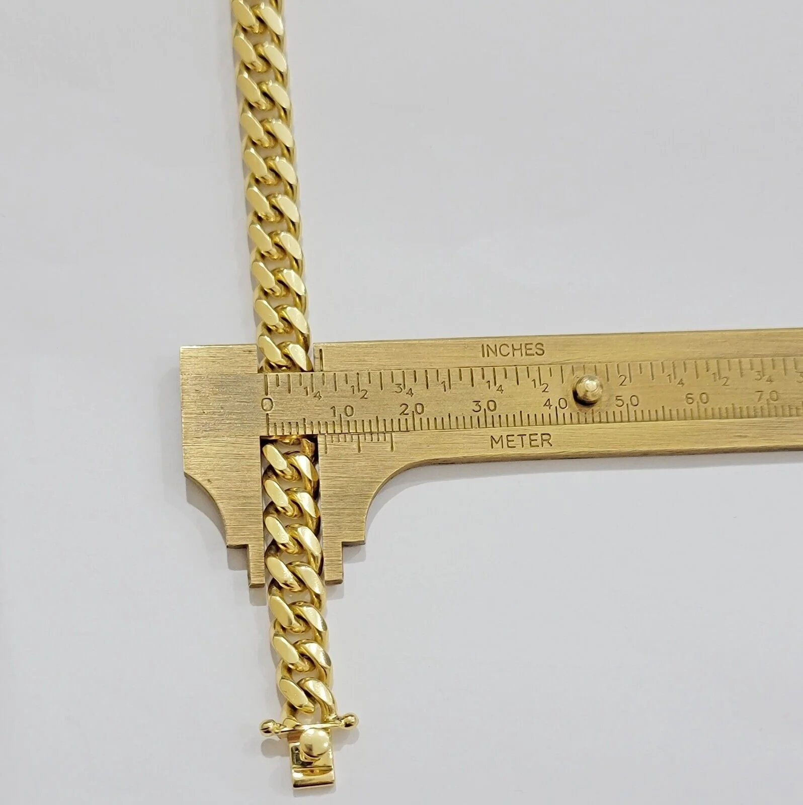 Solid 10k Gold Cuban Link Bracelet 8mm 8" Miami Cuben REAL 10kt Yellow Gold Mens - Image 4