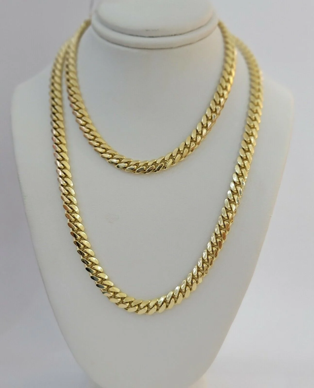 Solid 10k Gold Miami Cuban Link Chain Necklace 6mm 20" Men 10kt Yellow Gold SALE - Image 5
