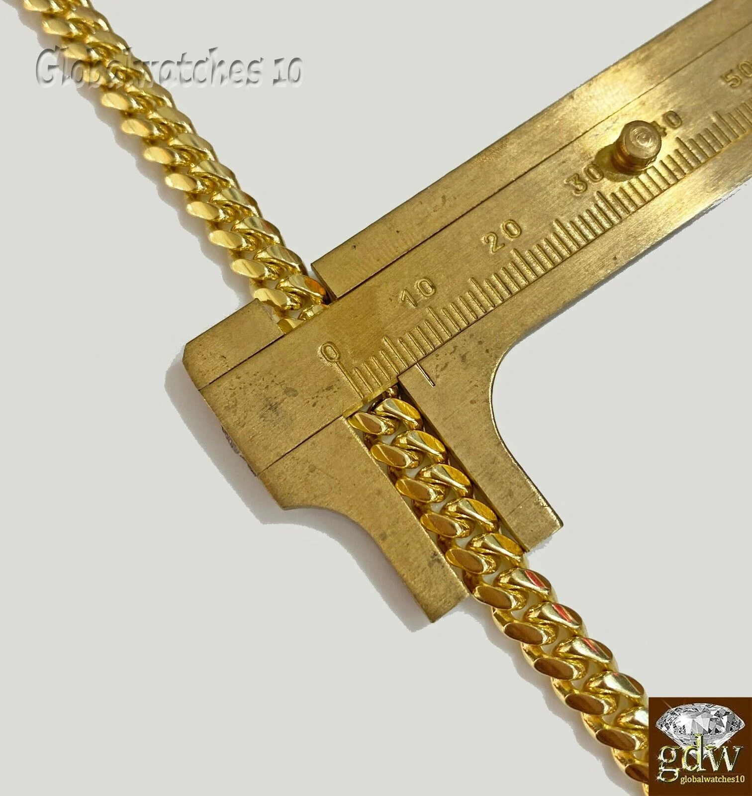 Solid 10k Gold Miami Cuban Link Chain Necklace & Bracelet Set Box Lock Men Heavy - Image 5